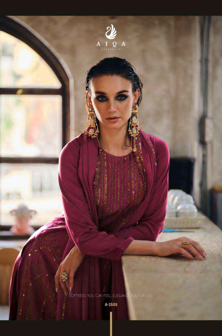 Aiqa Rihana Pure Viscose Pashmina Latest Winter Wear Dress Collection Wholesale Price ( 6 Pcs Catalog )