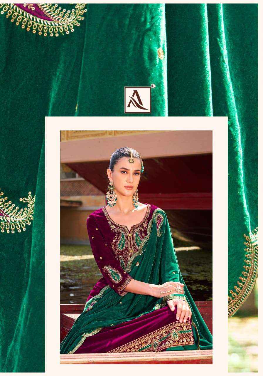 Alok Rasiya Premium Style Velvet Designer Dress Material ( 4 PCS CATALOGUE )