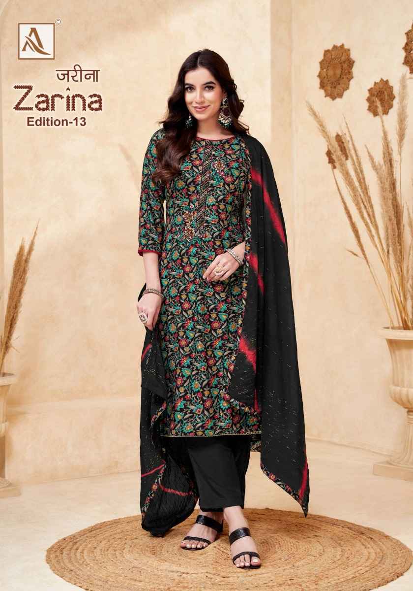 ALOK ZARINA VOL 13 PURE VISCOSE REYON DRESS MATERIAL WHOLESALE PRICE