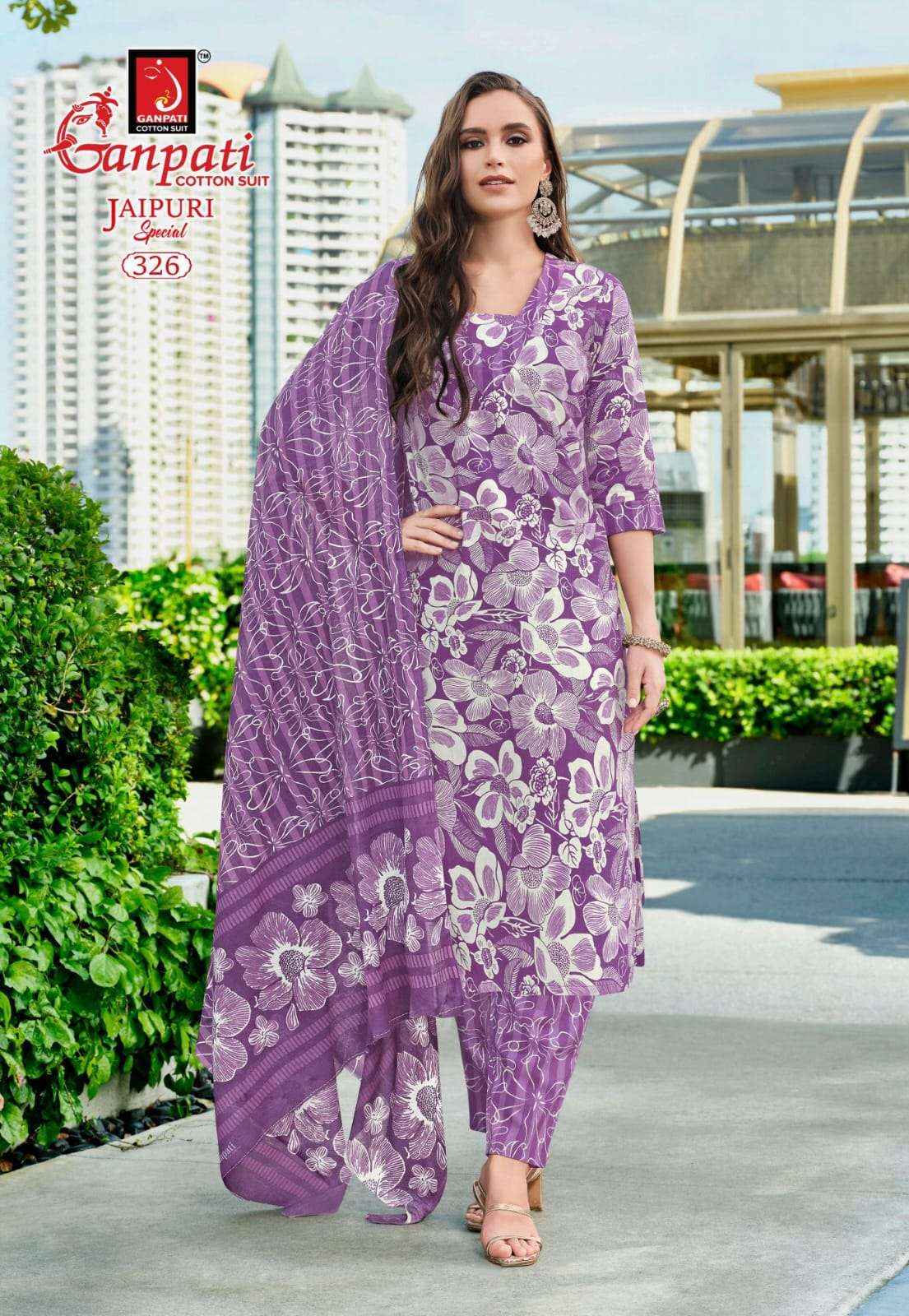 Ganpati Jaipuri Special Vol 16 Pure Cotton Dress Material ( 15 Pcs Catalogue )