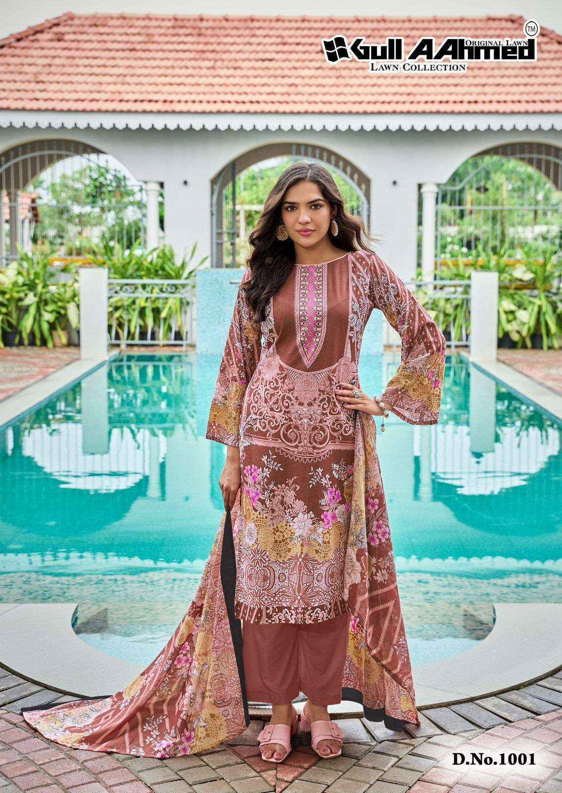 Gull Aahmed Baroque Vol 2 Lawn Cotton Dress Material Wholesale Price ( 6 Pcs Catalog )
