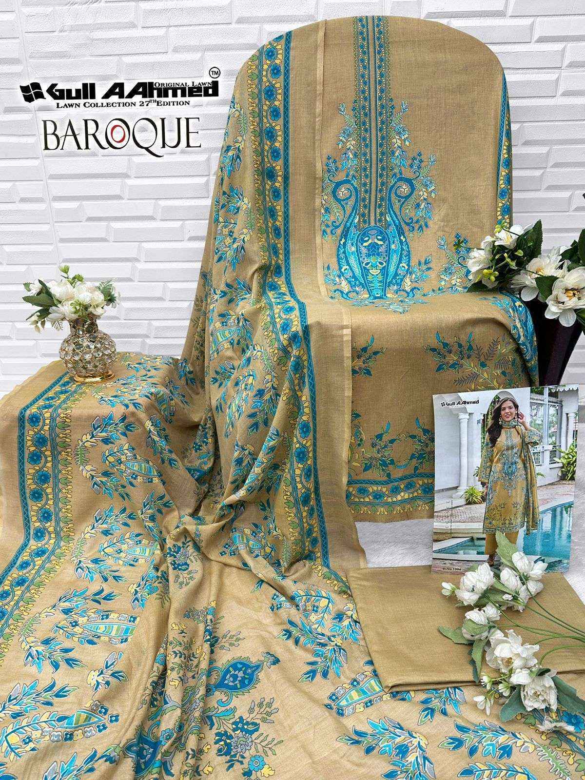 Gull Aahmed Baroque Vol 2 Lawn Cotton Dress Material Wholesale Price ( 6 Pcs Catalog )