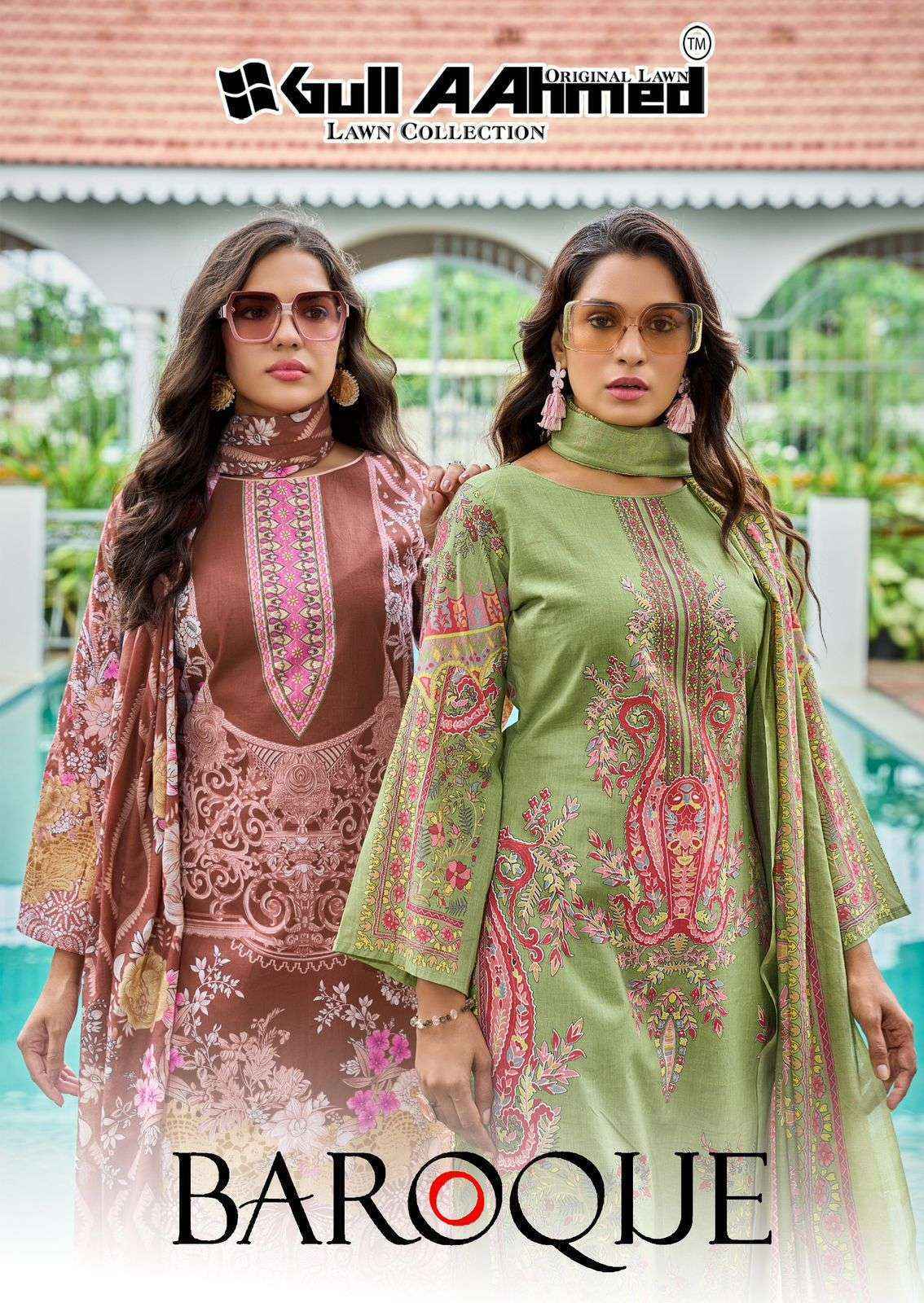 Gull Aahmed Baroque Vol 2 Lawn Cotton Dress Material Wholesale Price ( 6 Pcs Catalog )