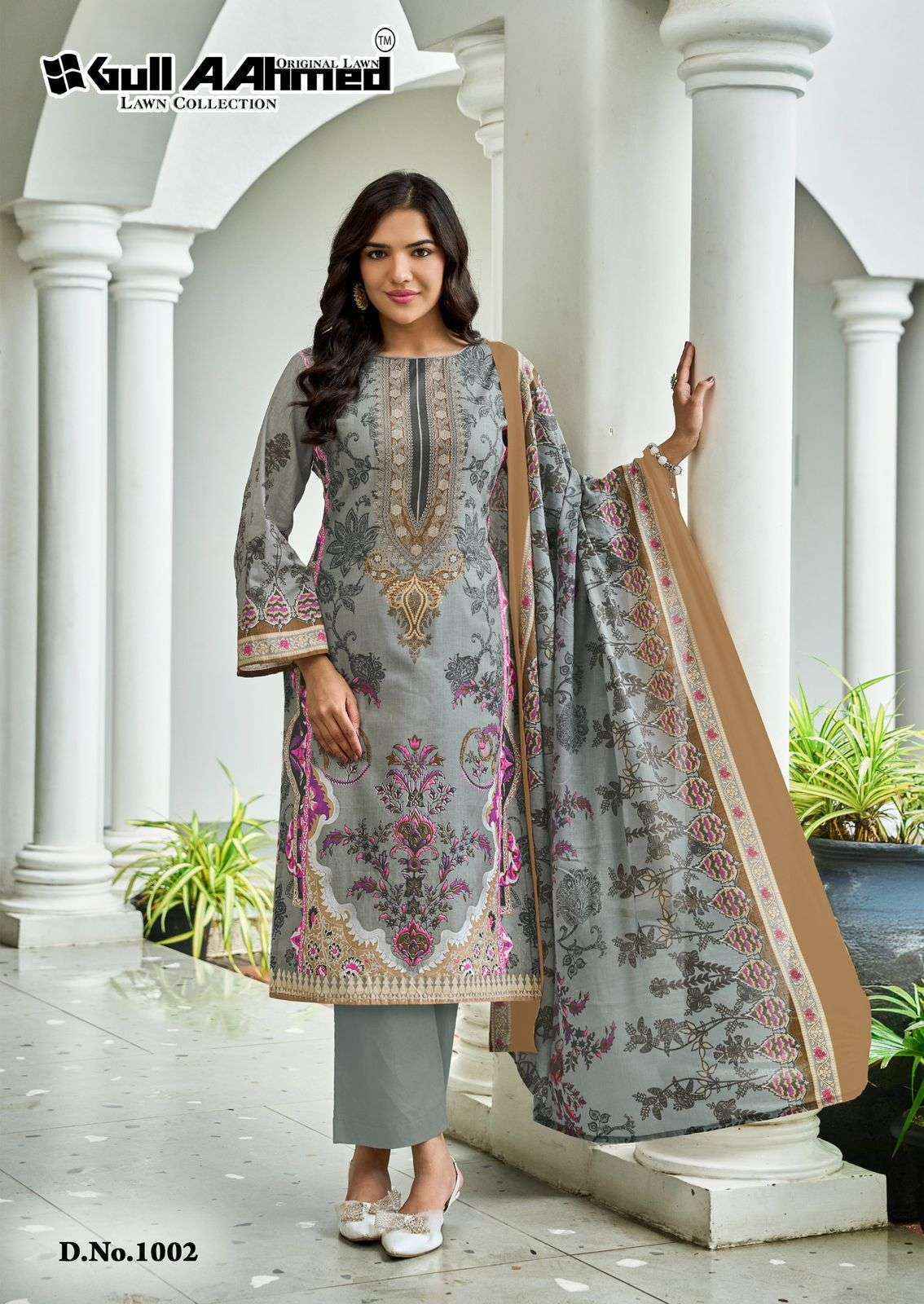 Gull Aahmed Baroque Vol 2 Lawn Cotton Dress Material Wholesale Price ( 6 Pcs Catalog )