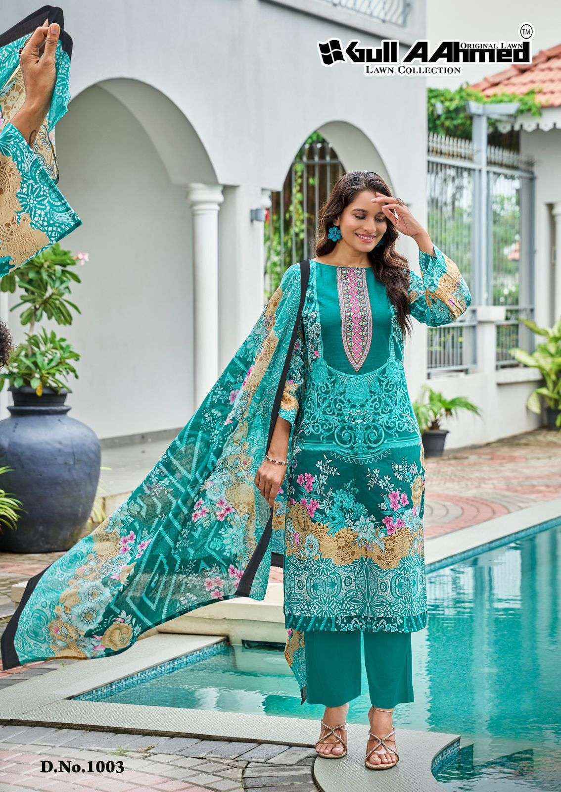 Gull Aahmed Baroque Vol 2 Lawn Cotton Dress Material Wholesale Price ( 6 Pcs Catalog )