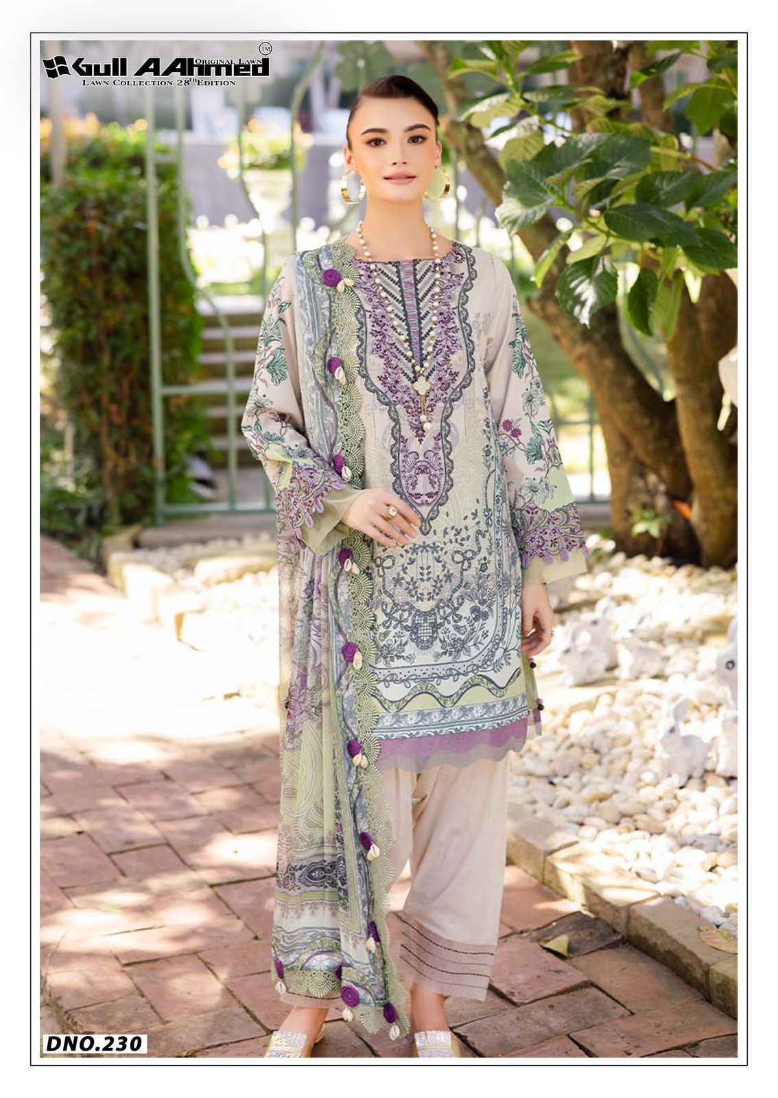 Gull Ahmed Lawn Collection Vol 28 Lawn Cotton Dress Material Wholesale Price ( 6 Pcs Catalog )