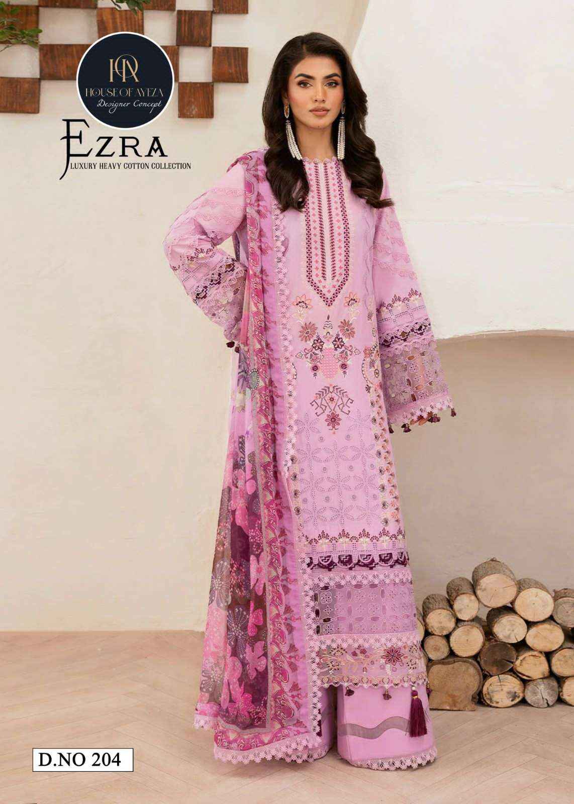 House Of Ayeza Ezra Vol 2 Luxury Heavy Cotton Collection Ladies Dress Wholesale Price ( 6 Pcs Catalog )