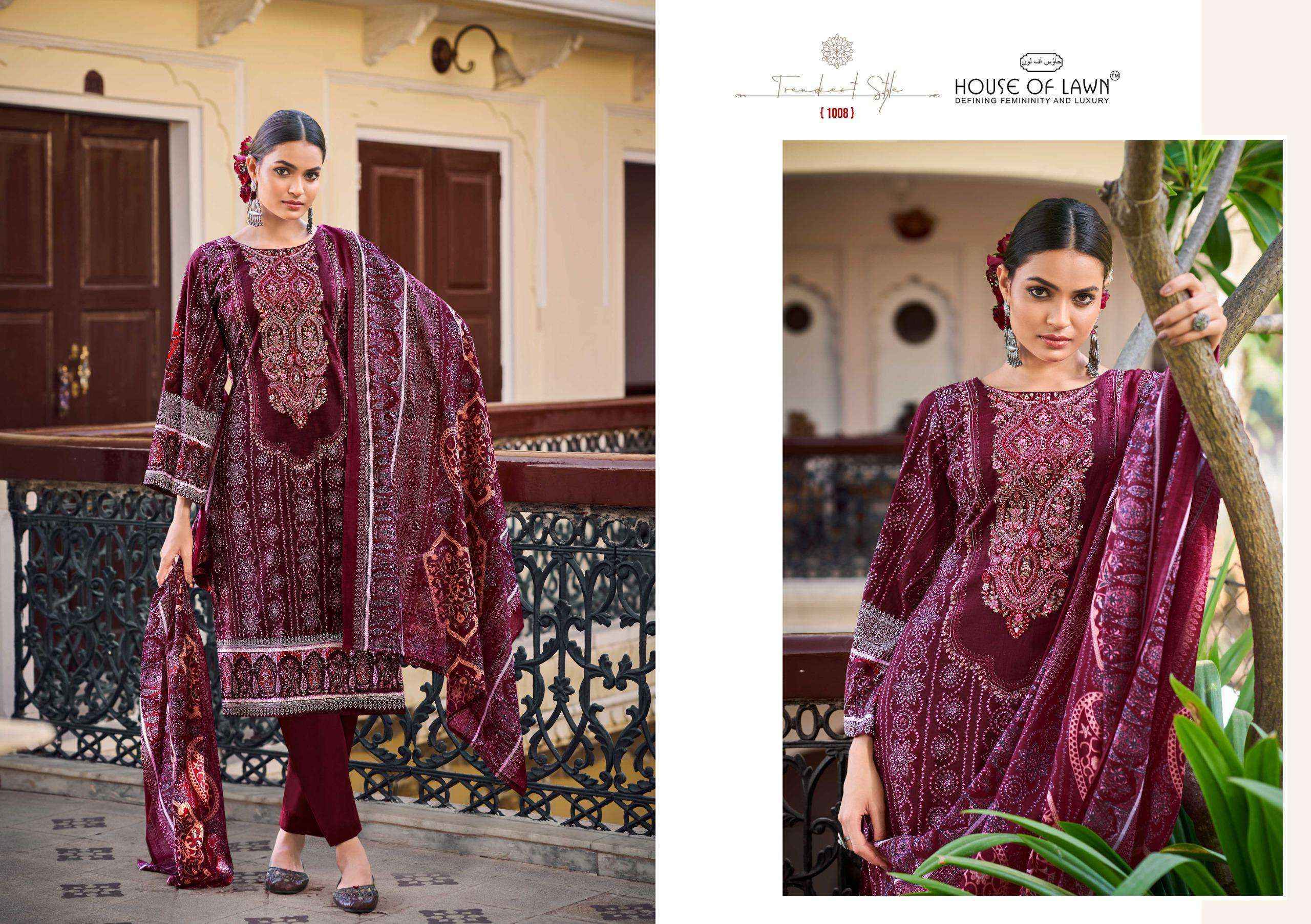 House Of Lawn Nayra Vol 7 Cotton Dress Material Wholesale Price ( 8 Pcs Catalog )