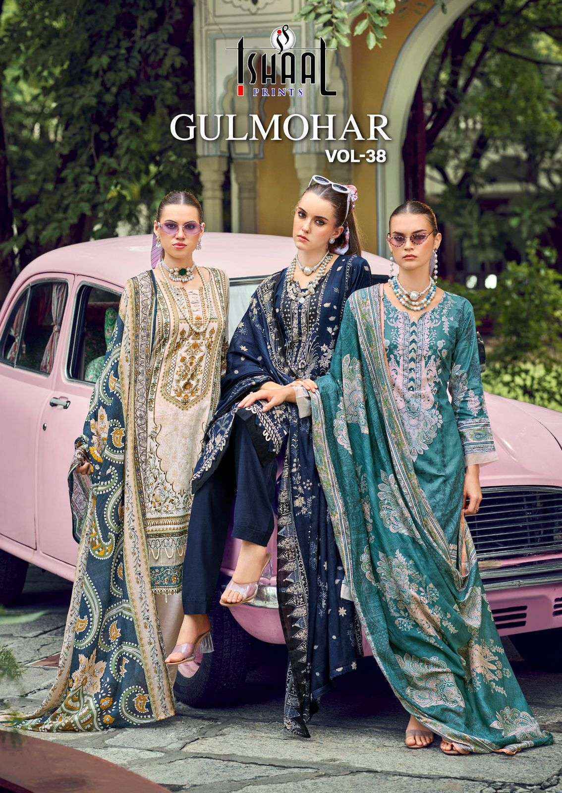 Ishaal Prints Gulmohar Vol 38 Lawn Cotton Dress Material Wholesale Surat ( 10 Pc Catalouge )