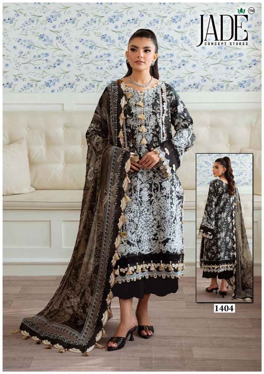 Jade Bin Saeed Heavy Luxury Vol 14 Cotton Dress Material Wholesale Price ( 6 Pcs Catalog )