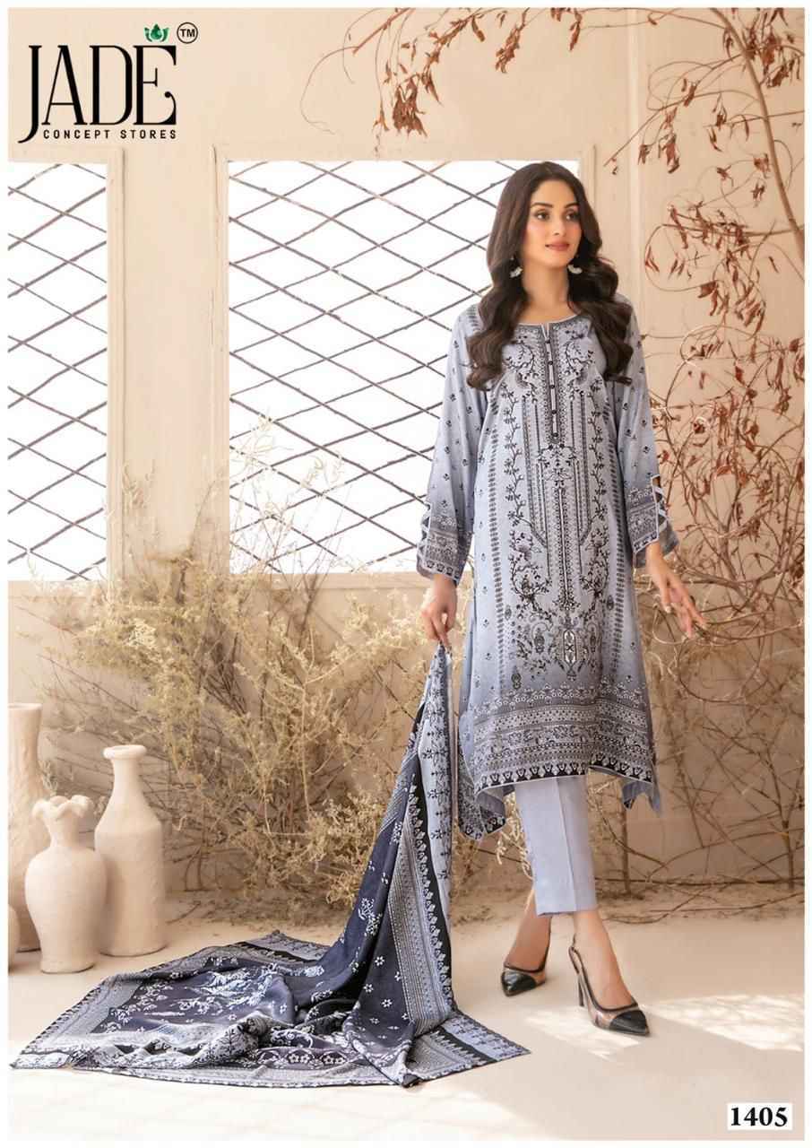 Jade Bin Saeed Heavy Luxury Vol 14 Cotton Dress Material Wholesale Price ( 6 Pcs Catalog )