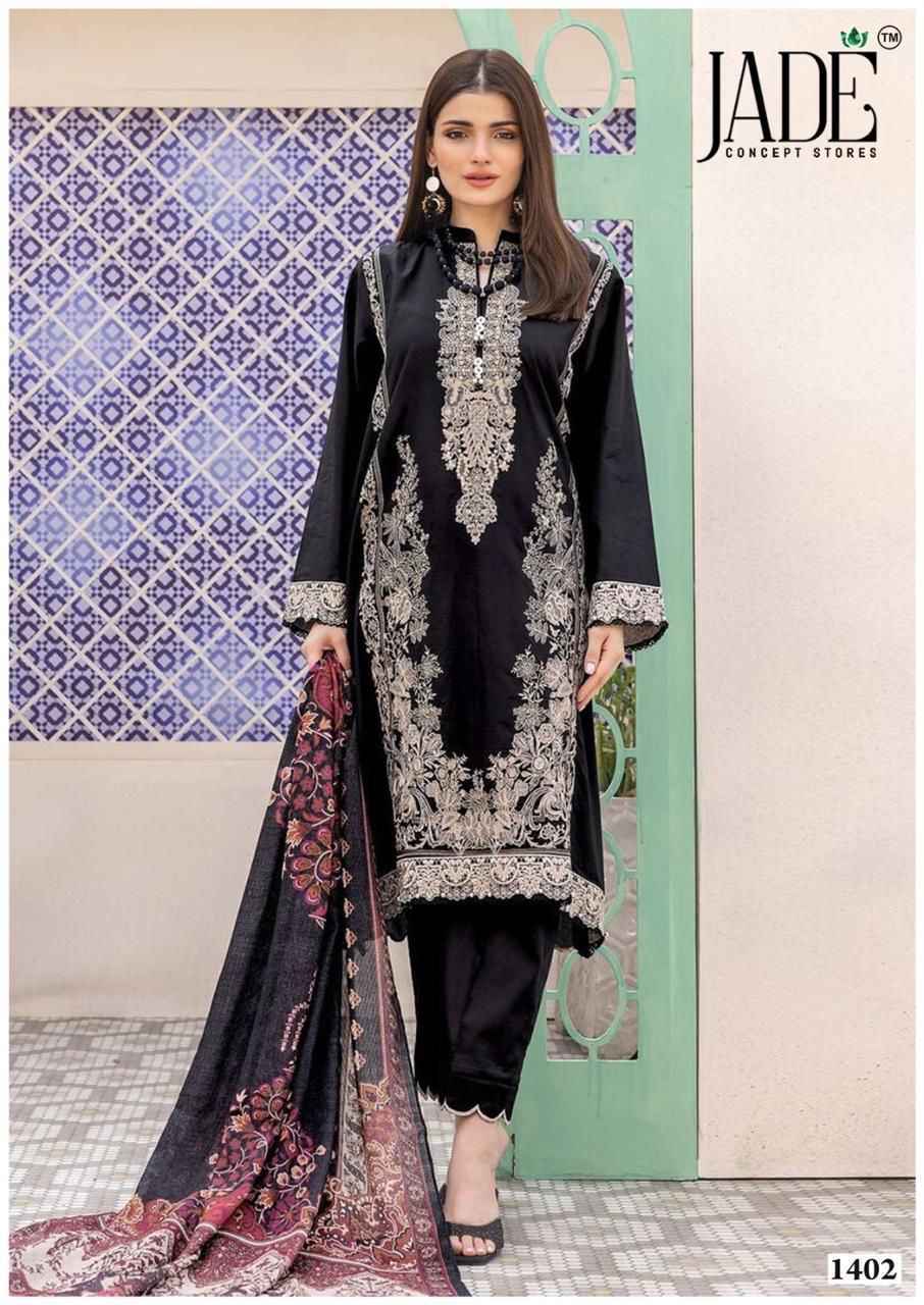 Jade Bin Saeed Heavy Luxury Vol 14 Cotton Dress Material Wholesale Price ( 6 Pcs Catalog )