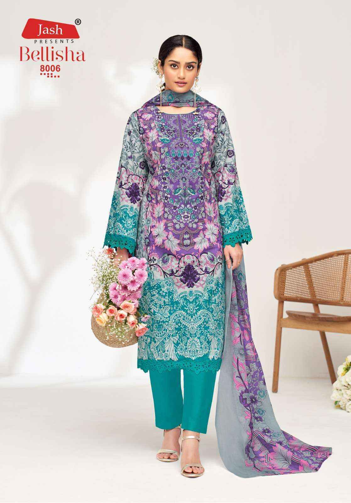 Jash Belliza Vol 8 Cotton Dress Material Wholesale Price ( 10 Pcs Catalog )