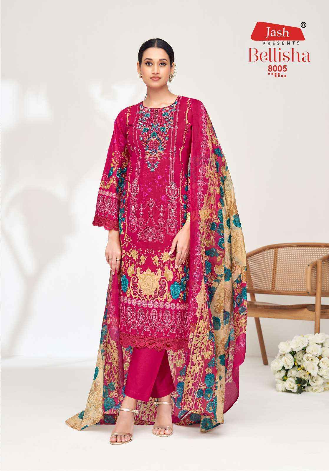 Jash Belliza Vol 8 Cotton Dress Material Wholesale Price ( 10 Pcs Catalog )