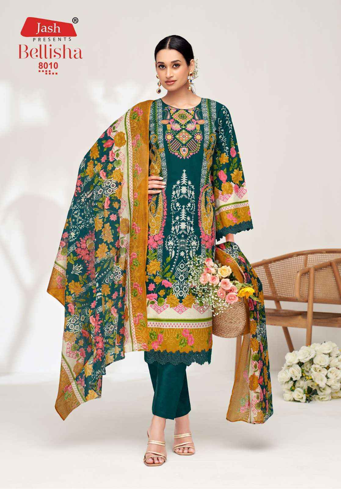 Jash Belliza Vol 8 Cotton Dress Material Wholesale Price ( 10 Pcs Catalog )