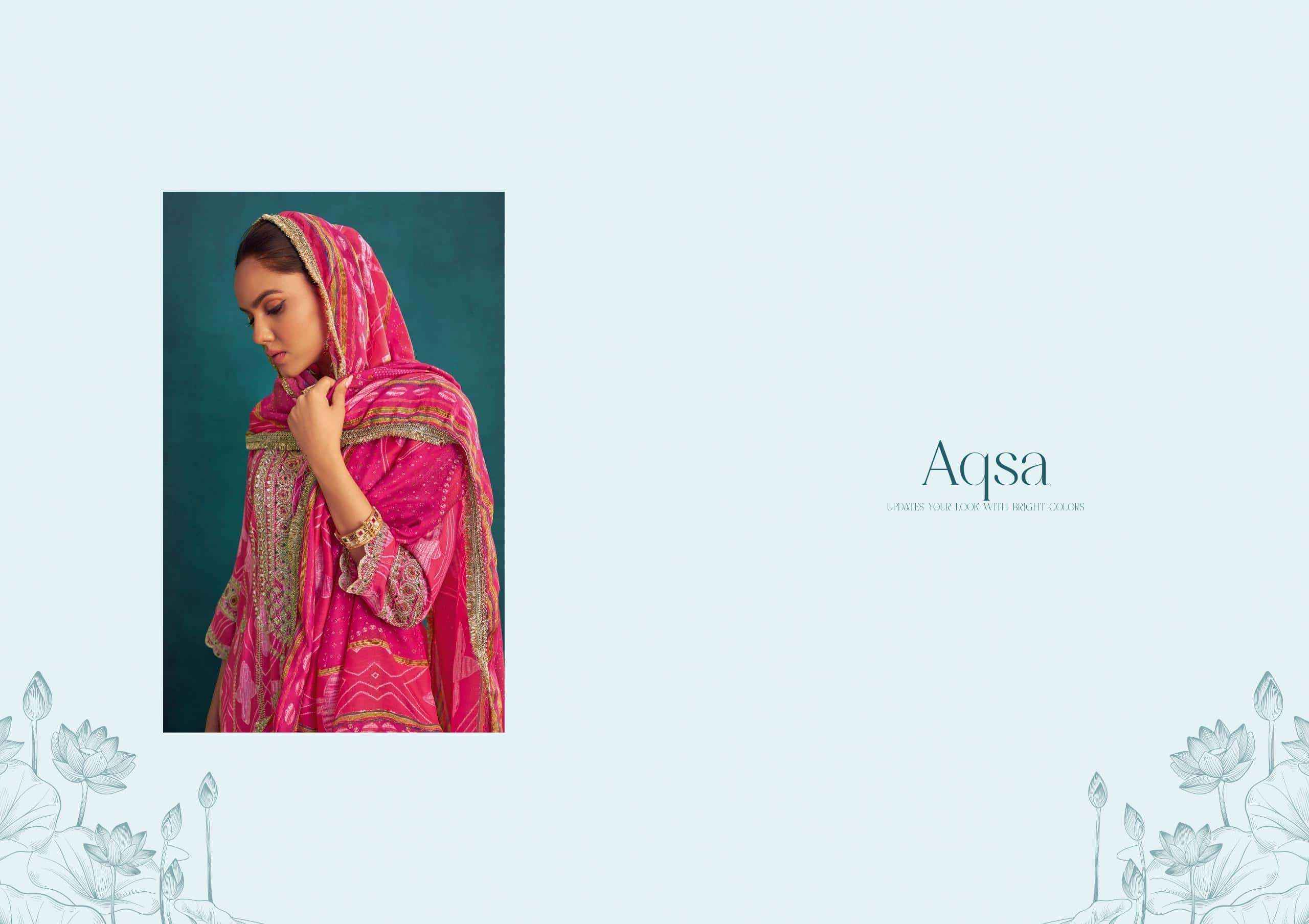 Jay Vijay Aqsa 3229 Exclusive Designs Pure Muslin Silk Suit  Wholesale Price ( 2 Pcs Catalog )