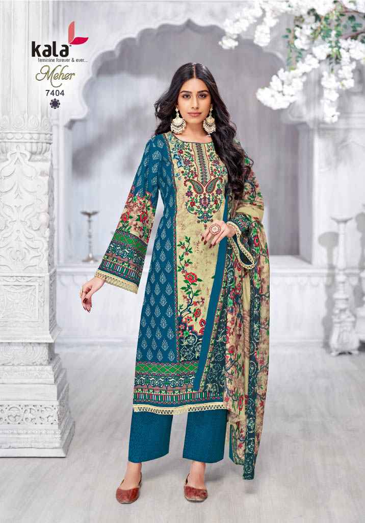 Kala Fashion Meher Vol-11 Dress Material Wholesale Price ( 12 Pcs Catalogue )