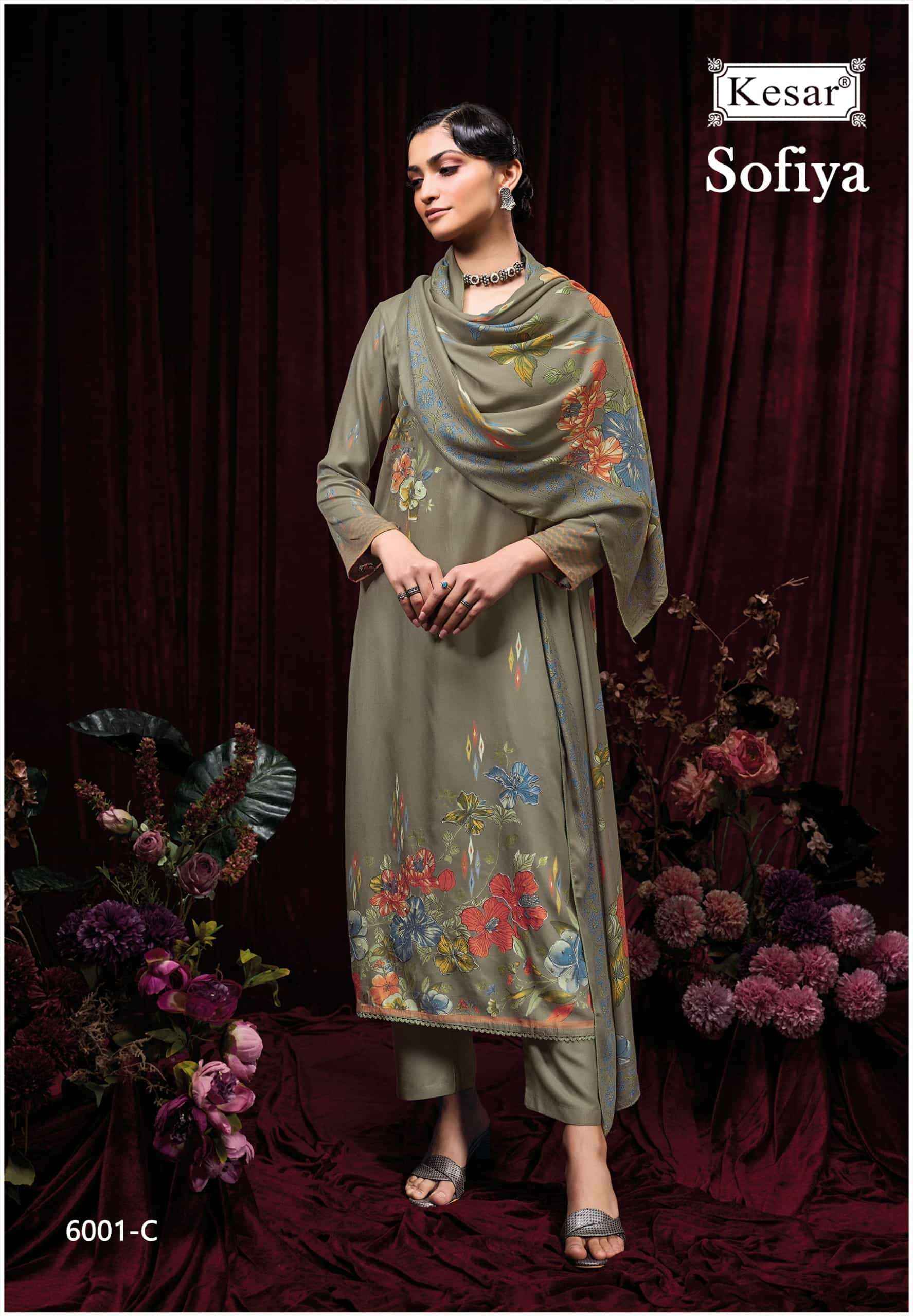 Karachi Prints Kesar Sofiya 6001 Winter Collection Ladies Dress Material Wholesale Price ( 4 Pcs Catalog )