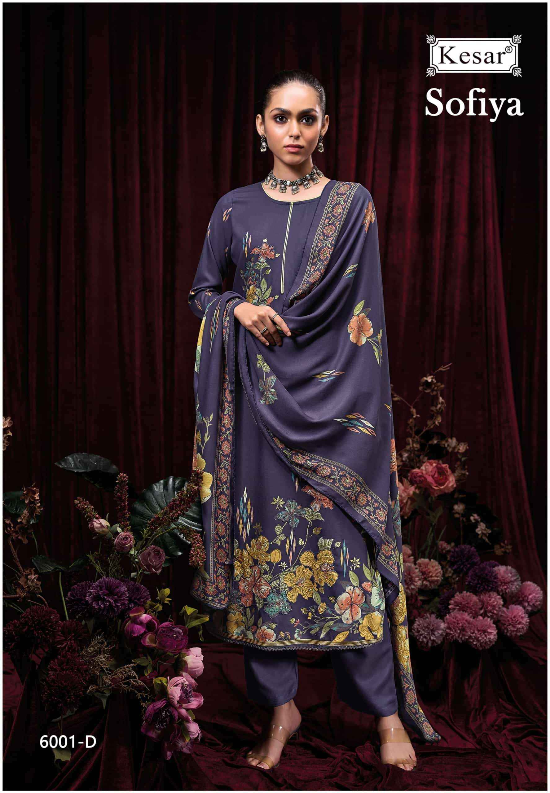 Karachi Prints Kesar Sofiya 6001 Winter Collection Ladies Dress Material Wholesale Price ( 4 Pcs Catalog )