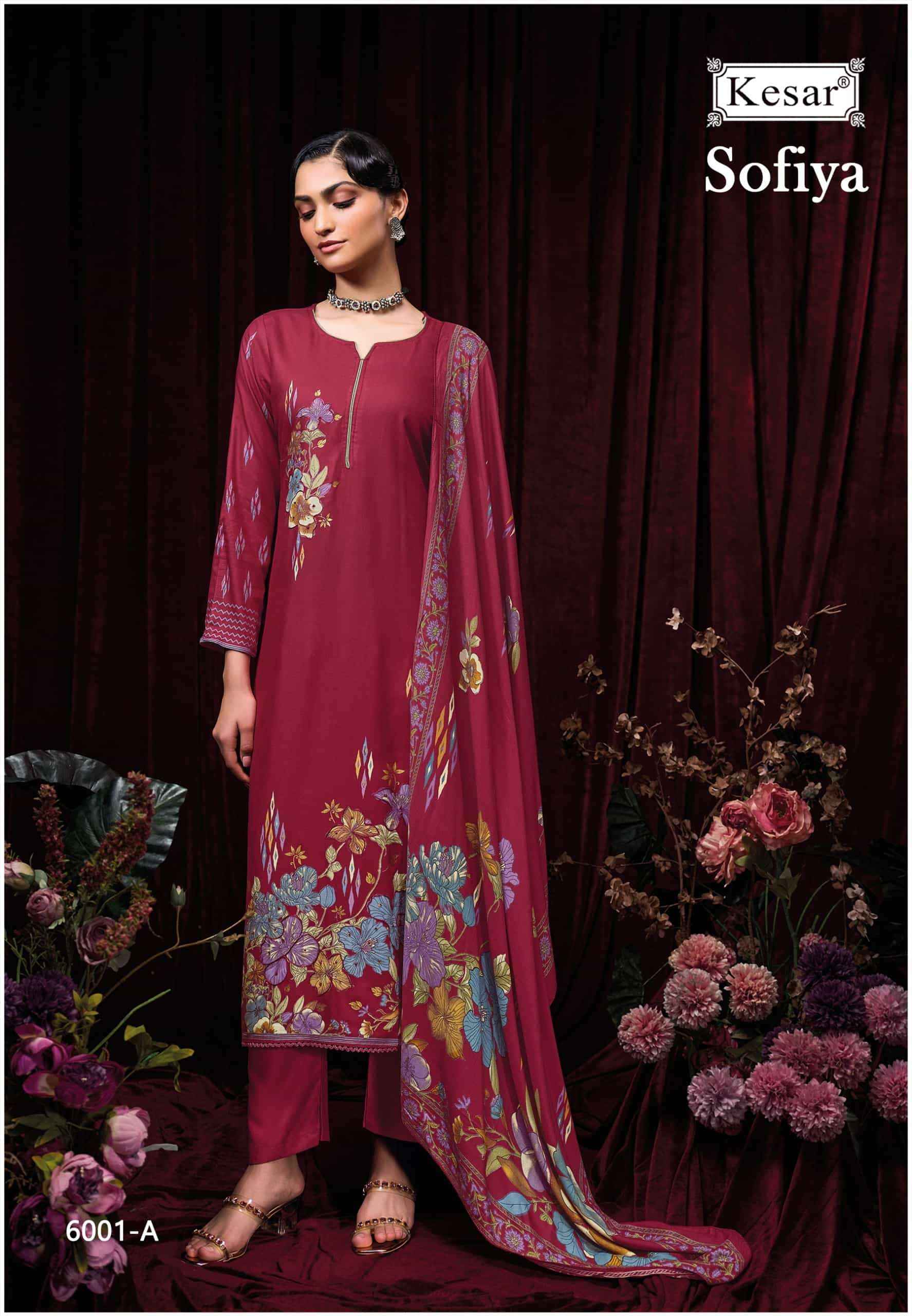 Karachi Prints Kesar Sofiya 6001 Winter Collection Ladies Dress Material Wholesale Price ( 4 Pcs Catalog )