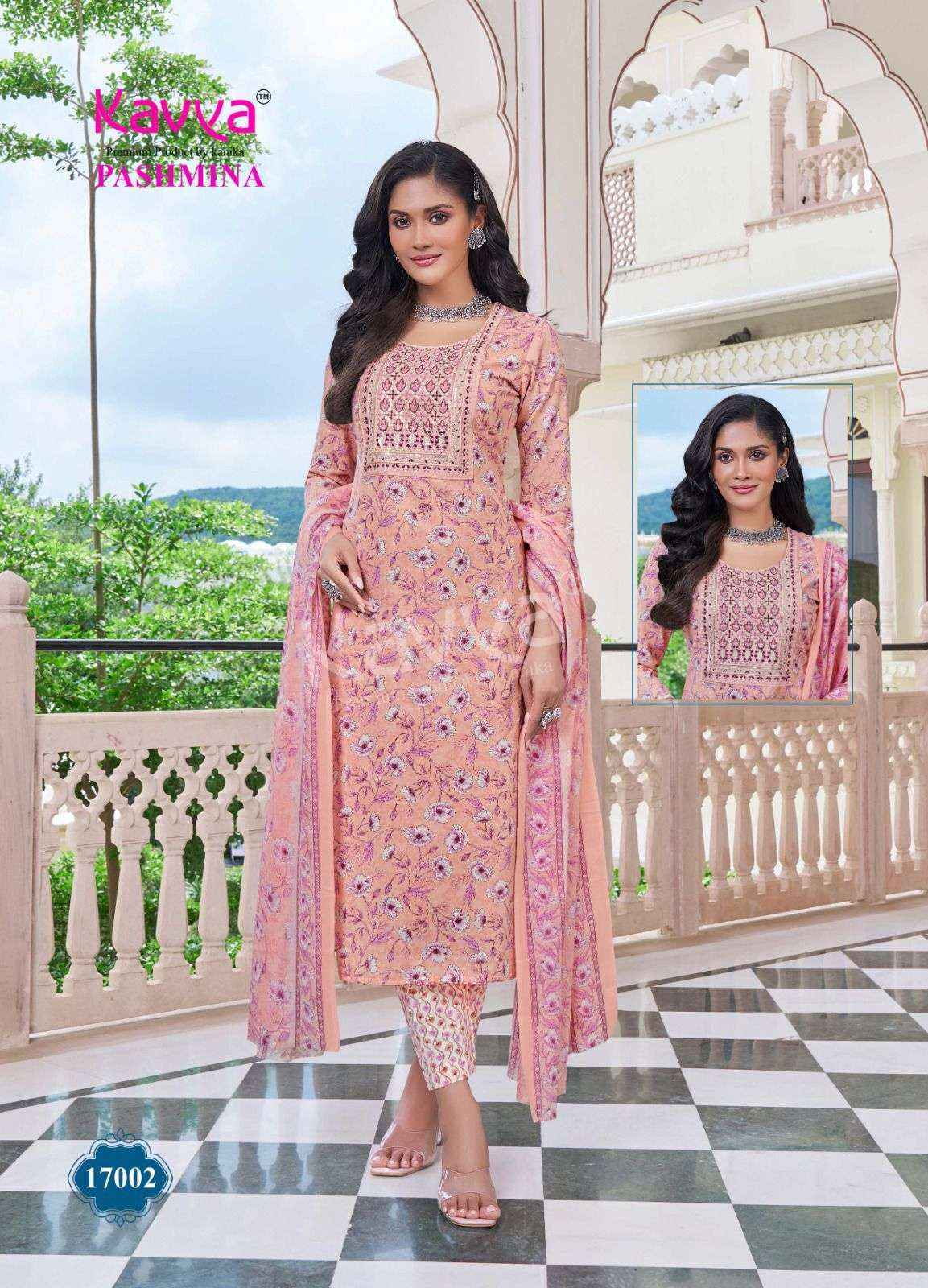 Kavya Pashmina Vol 17 Cotton Readymade Suit Wholesale Price ( 10 pcs Catalogue )