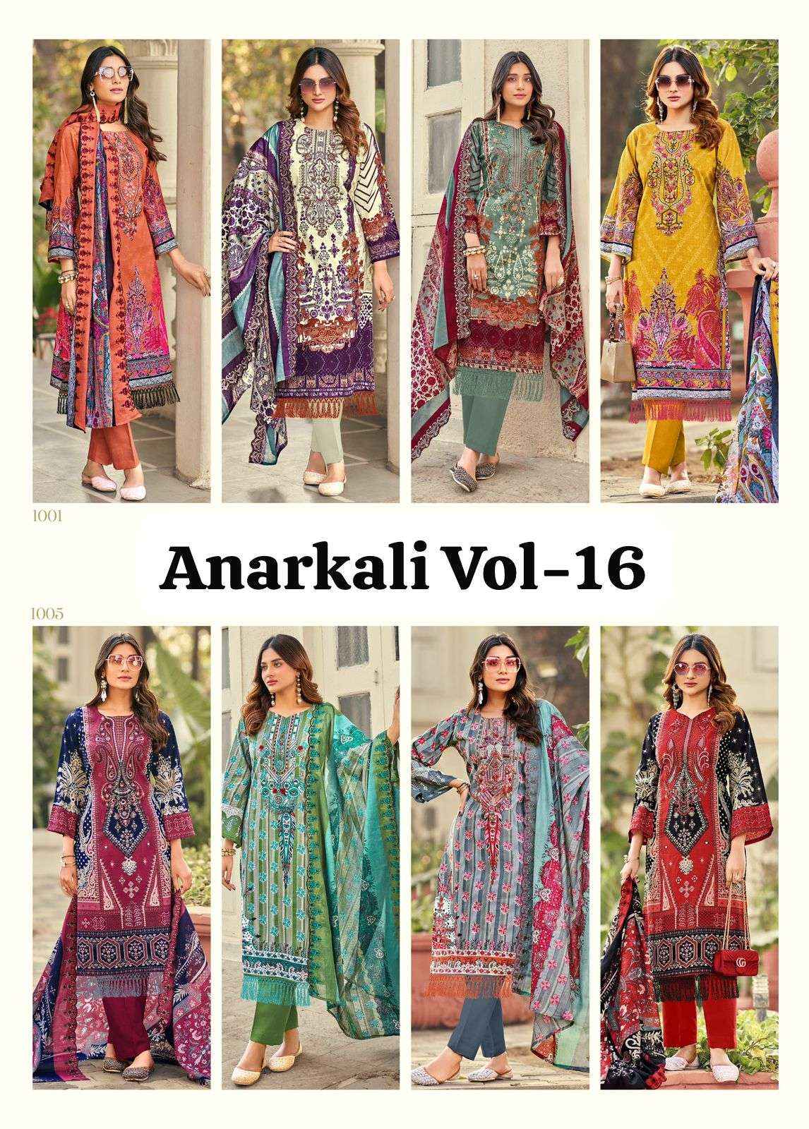 Kavyakala Anarkali Vol 16 Pure Cotton Digital Printed Dress Wholesale Price ( 8 Pcs Catalog )