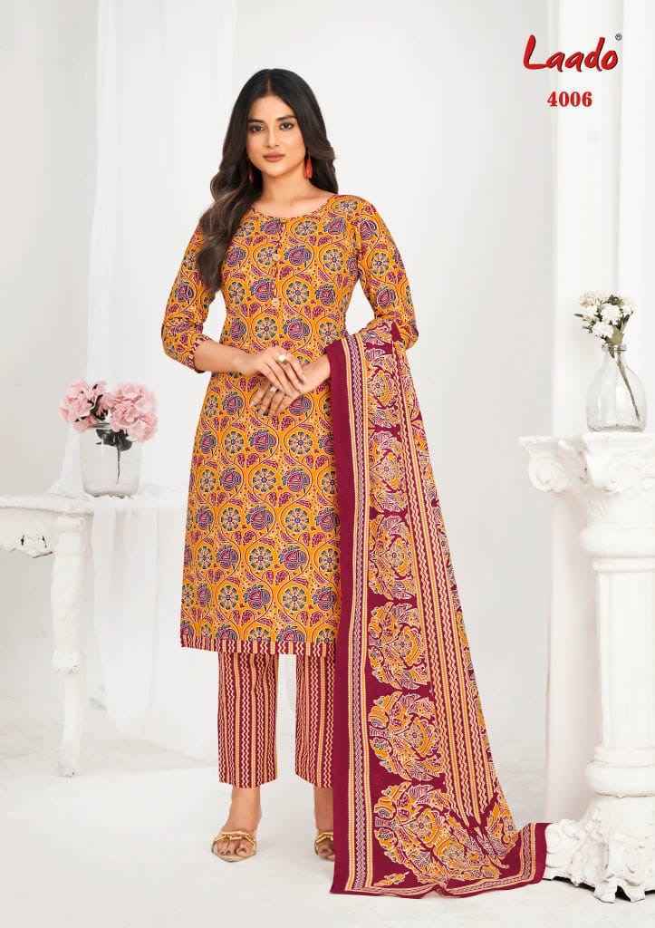 Laado Nargis Vol 4 Readymade Cotton Dress Wholesale Price ( 10 Pcs Catalog )