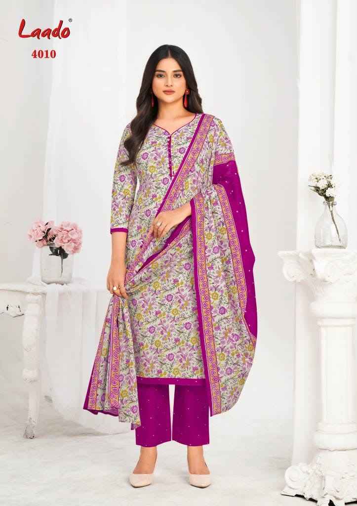 Laado Nargis Vol 4 Readymade Cotton Dress Wholesale Price ( 10 Pcs Catalog )