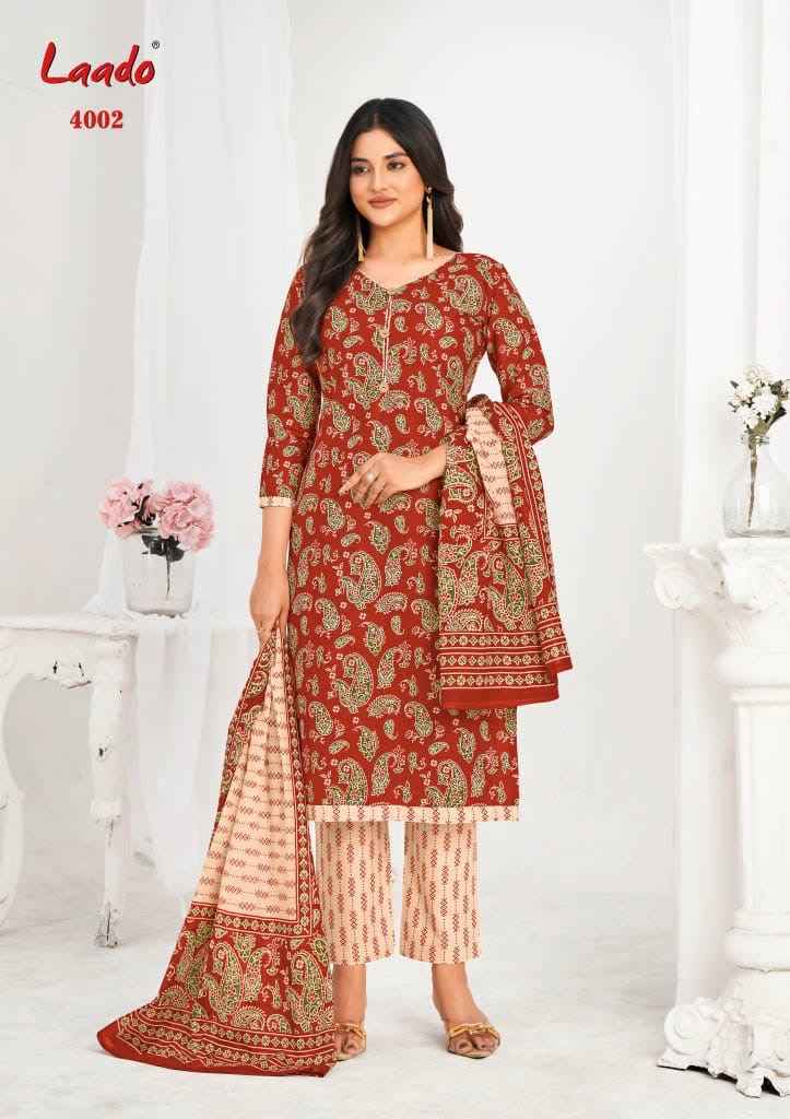 Laado Nargis Vol 4 Readymade Cotton Dress Wholesale Price ( 10 Pcs Catalog )
