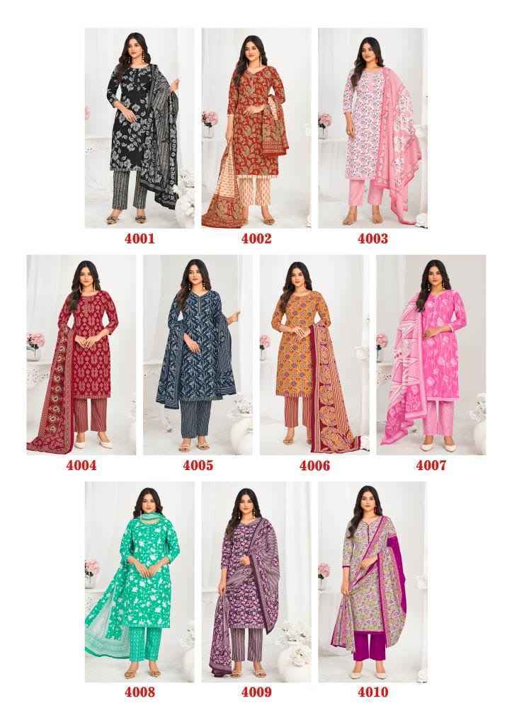 Laado Nargis Vol 4 Readymade Cotton Dress Wholesale Price ( 10 Pcs Catalog )