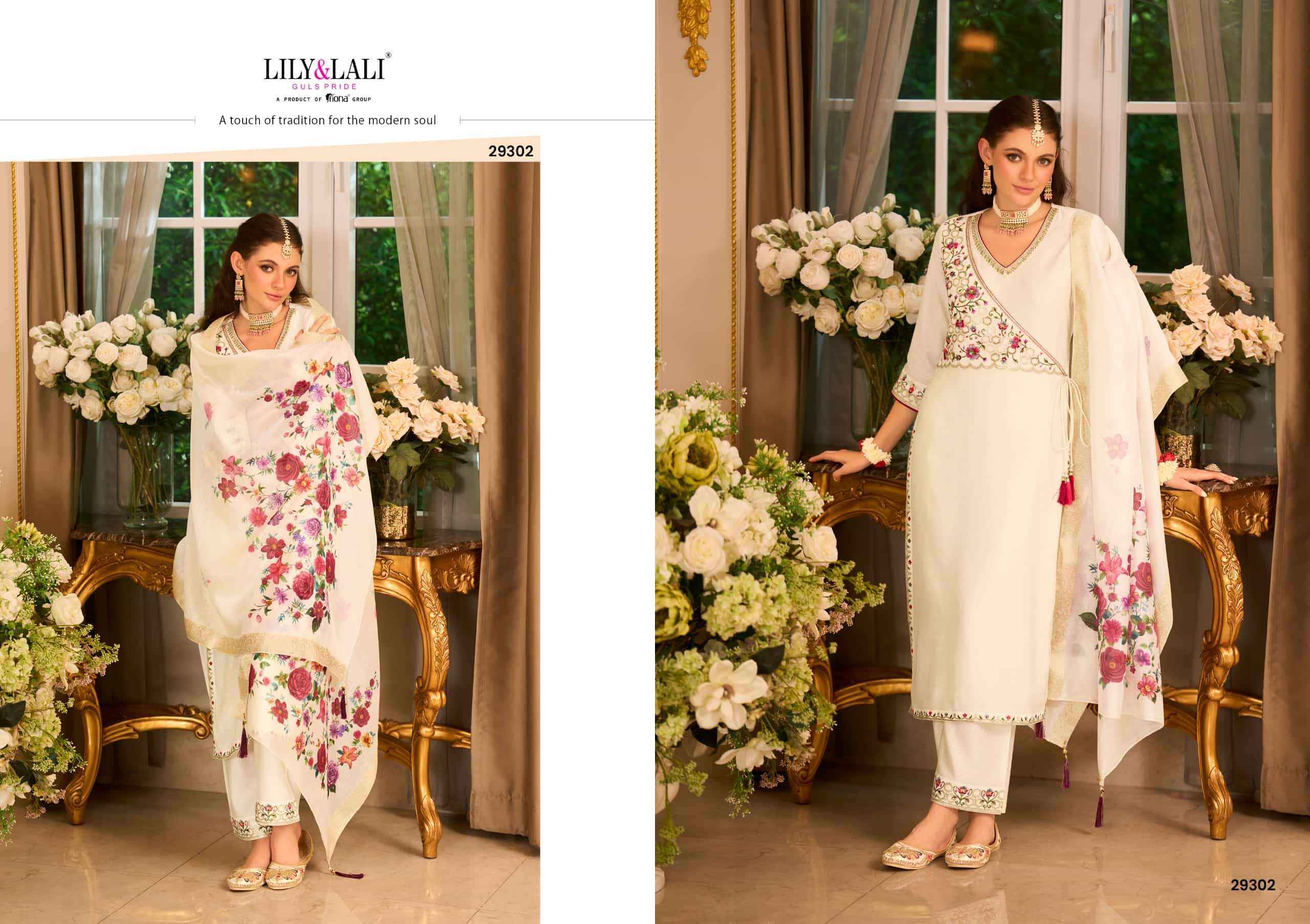 Lily And Lali Phulkari Designer Straight 3 Piece Suit Wholesale Price ( 4 Pcs Catalog )