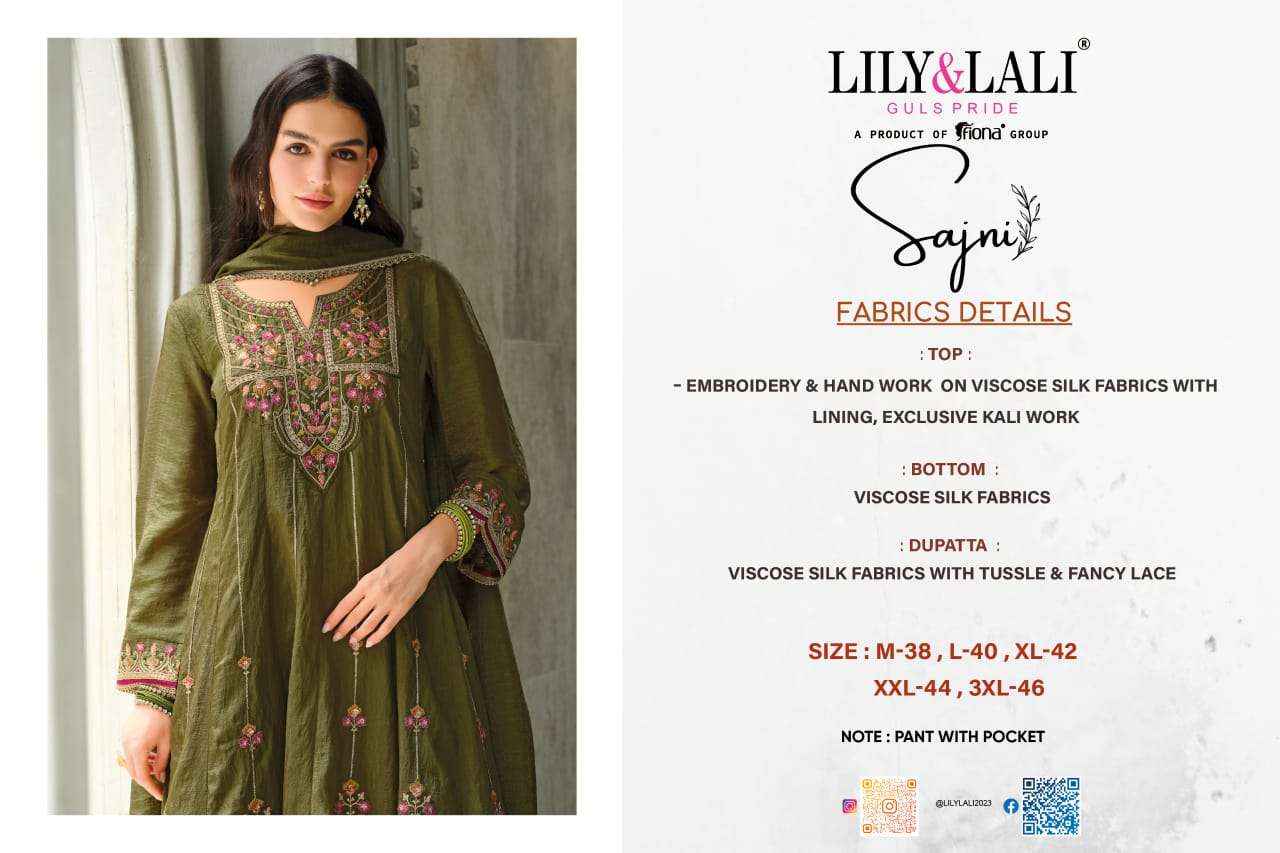 Lily And Lali Sajni Fancy Kali Pattern Readymade Designer Dress Wholesale Price ( 4 Pcs Catalog )