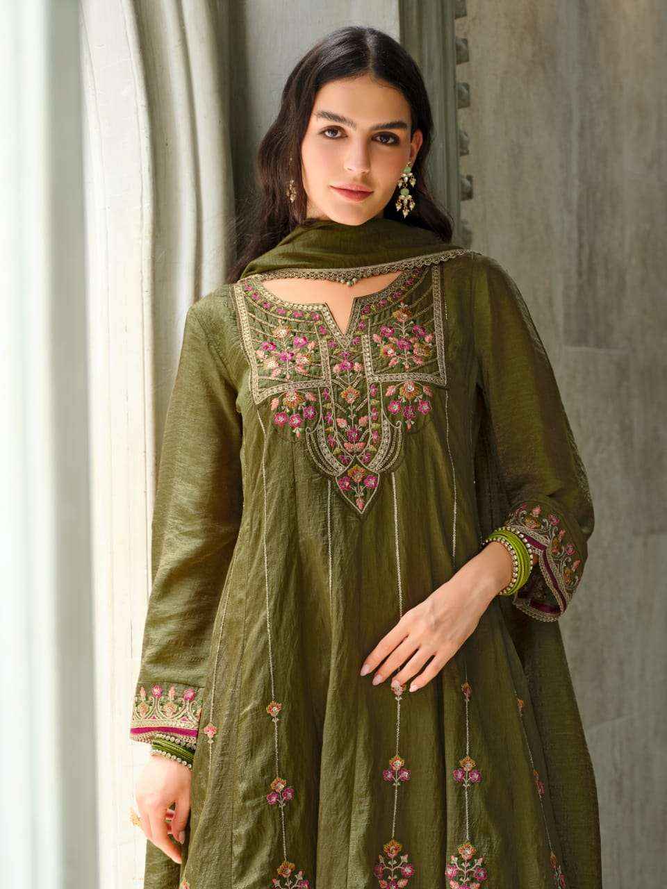 Lily And Lali Sajni Fancy Kali Pattern Readymade Designer Dress Wholesale Price ( 4 Pcs Catalog )