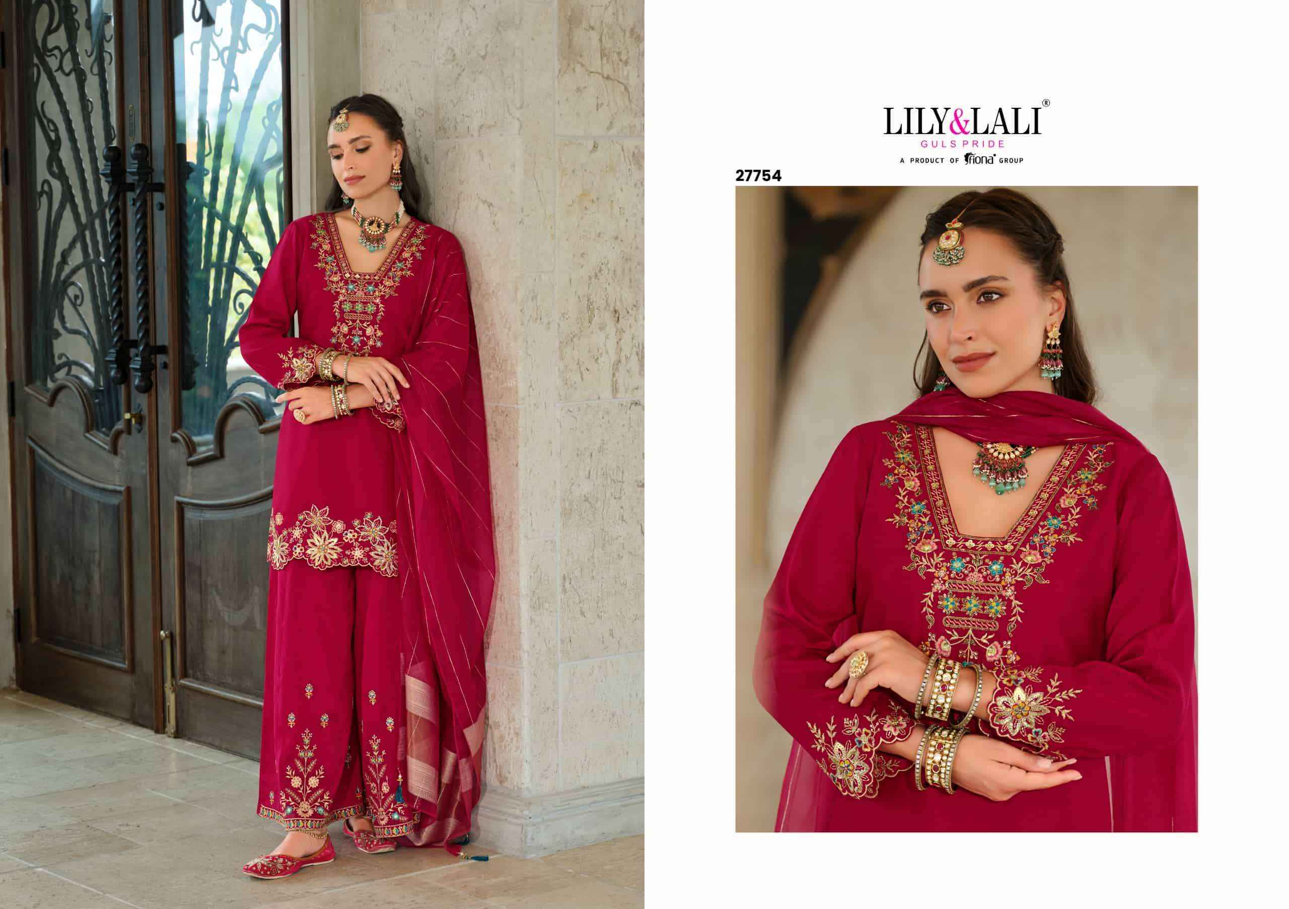 Lily And Lali Tara Partywear Designer Readymade Suit Wholesale Price ( 4 Pcs Catalogue )