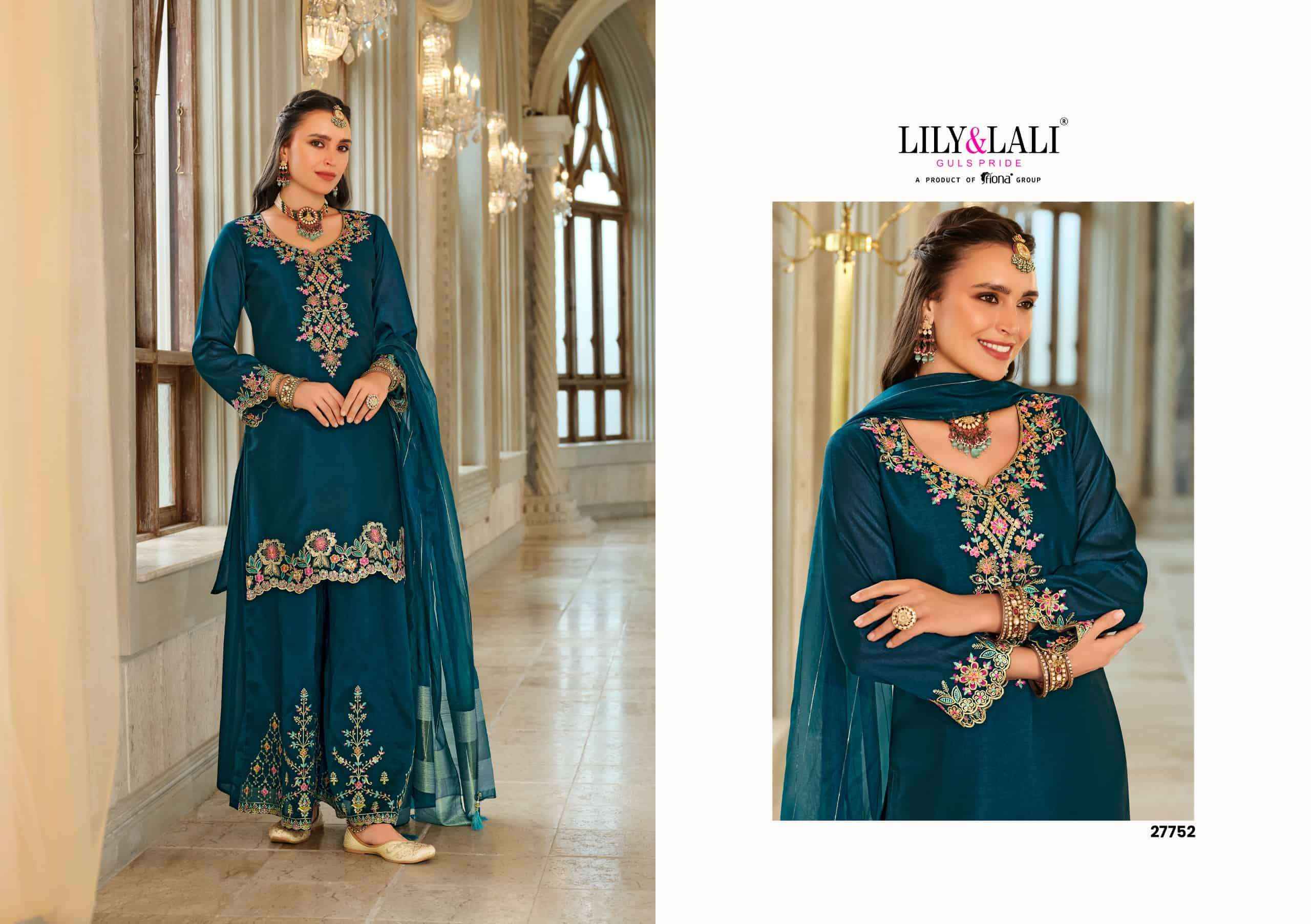 Lily And Lali Tara Partywear Designer Readymade Suit Wholesale Price ( 4 Pcs Catalogue )