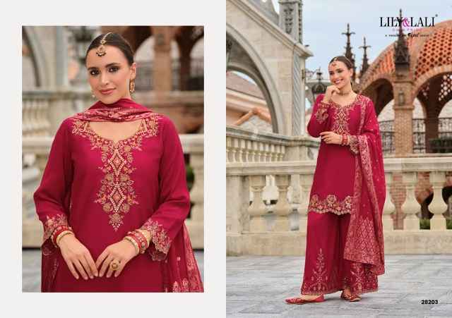 Lily & Lali Suhagini Readymade Silk Suit Collection ( 4 Pcs Catalog )