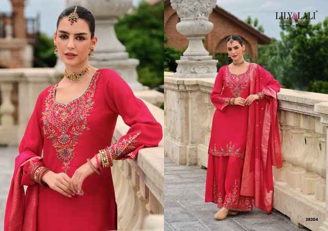 Lily & Lali Suhagini Readymade Silk Suit Collection ( 4 Pcs Catalog )