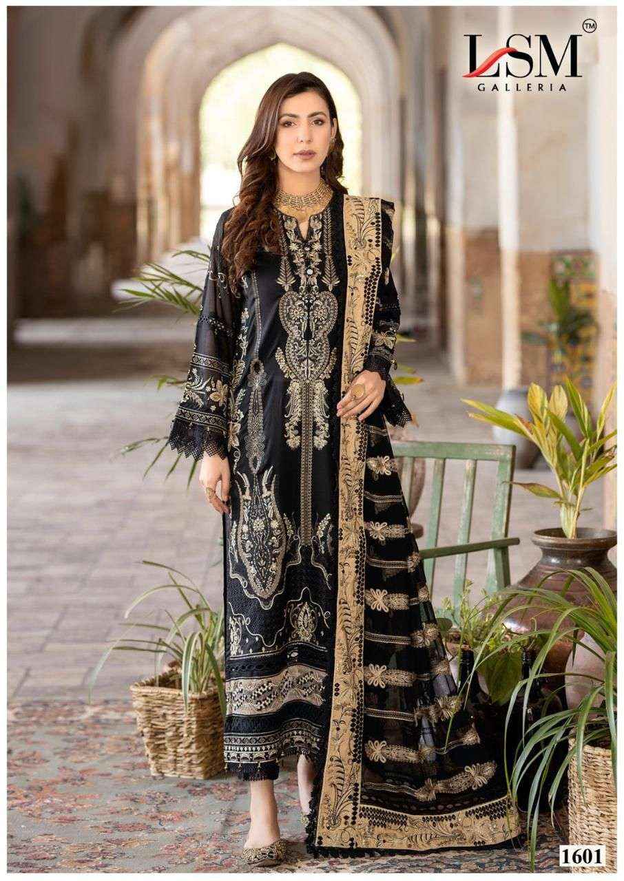 Lsm Galleria Parian Dream Vol 16 Printed Pure Heavy Lawn Dress Collection Wholesale Price ( 6 Pcs Catalog )
