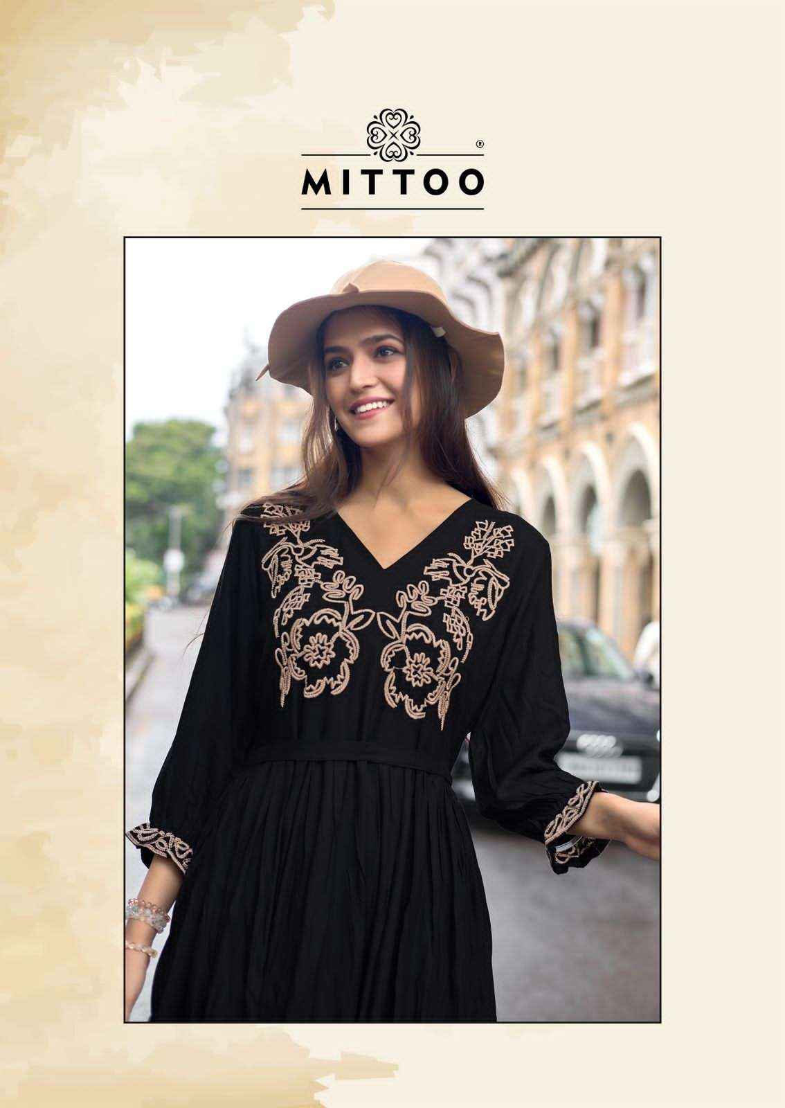 Mittoo Queen Ethnic Wear Rayon Kurti Gown Catalog Wholesale Price ( 6 Pcs Catalog )