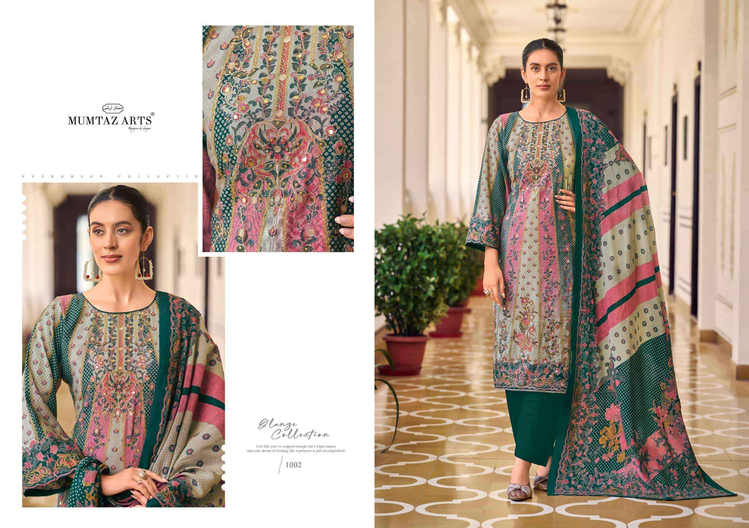 Mumtaz Arts Lilly Petals Fancy Pure Modal Silk Dress Material Wholesale Price ( 3 Pcs Catalog )