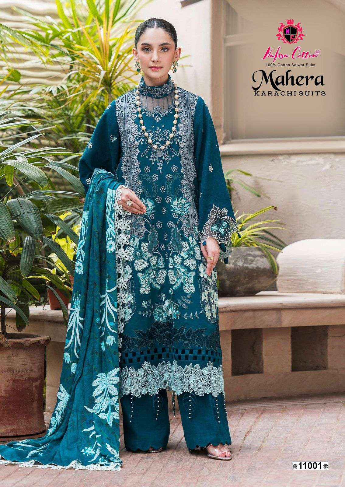 Nafisa Cotton Mahera Vol 11 Designer Printed Cotton Dress Material Wholesale Price ( 6 Pcs Catalog )