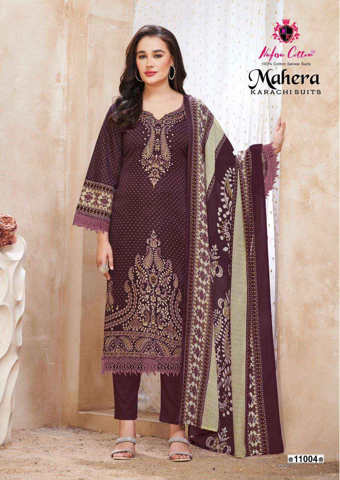 Nafisa Cotton Mahera Vol 11 Designer Printed Cotton Dress Material Wholesale Price ( 6 Pcs Catalog )