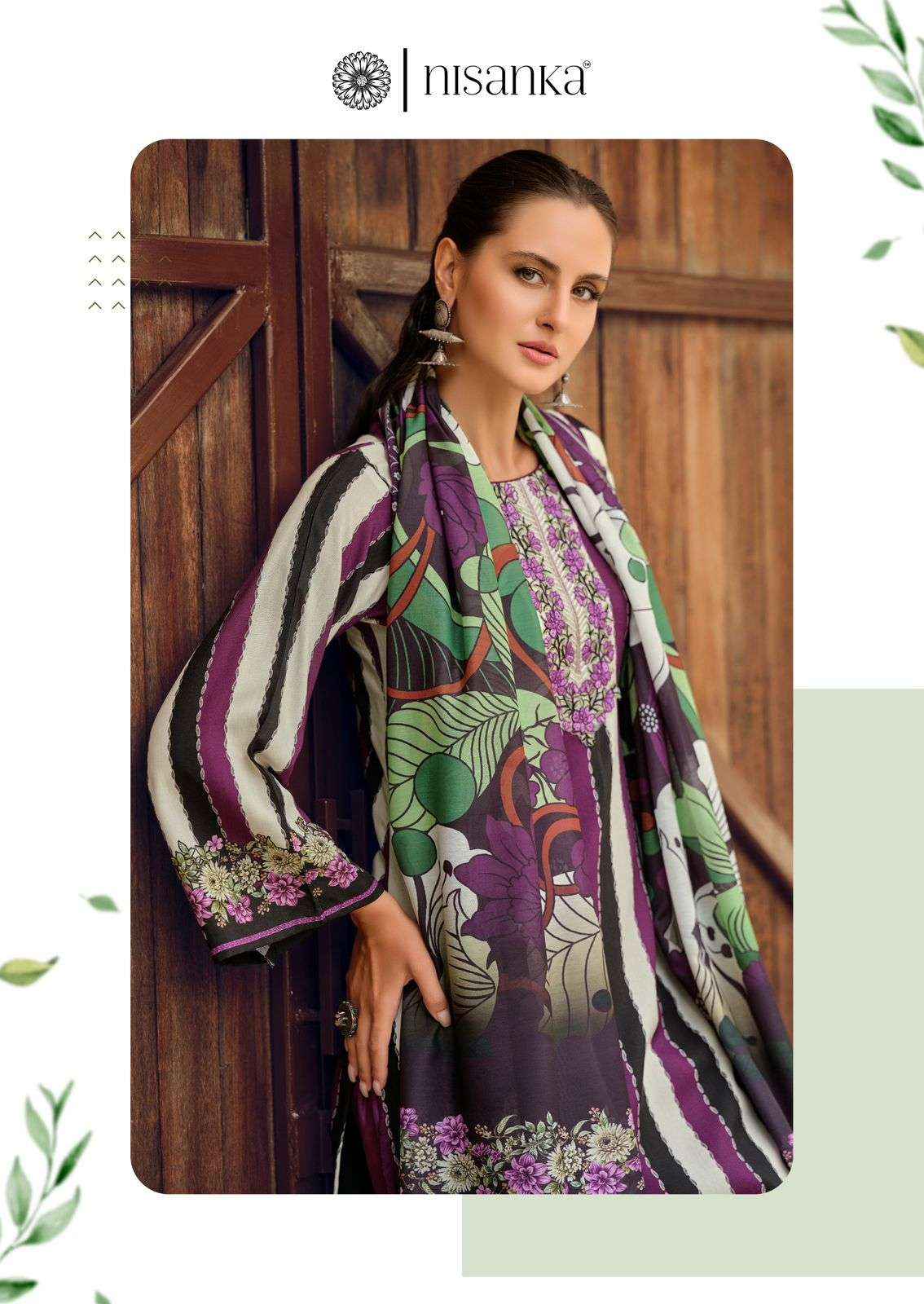 Nisanka Azaa Digital Printed Pure Jam Satin Dress Wholesale Price ( 6 Pcs Catalog )
