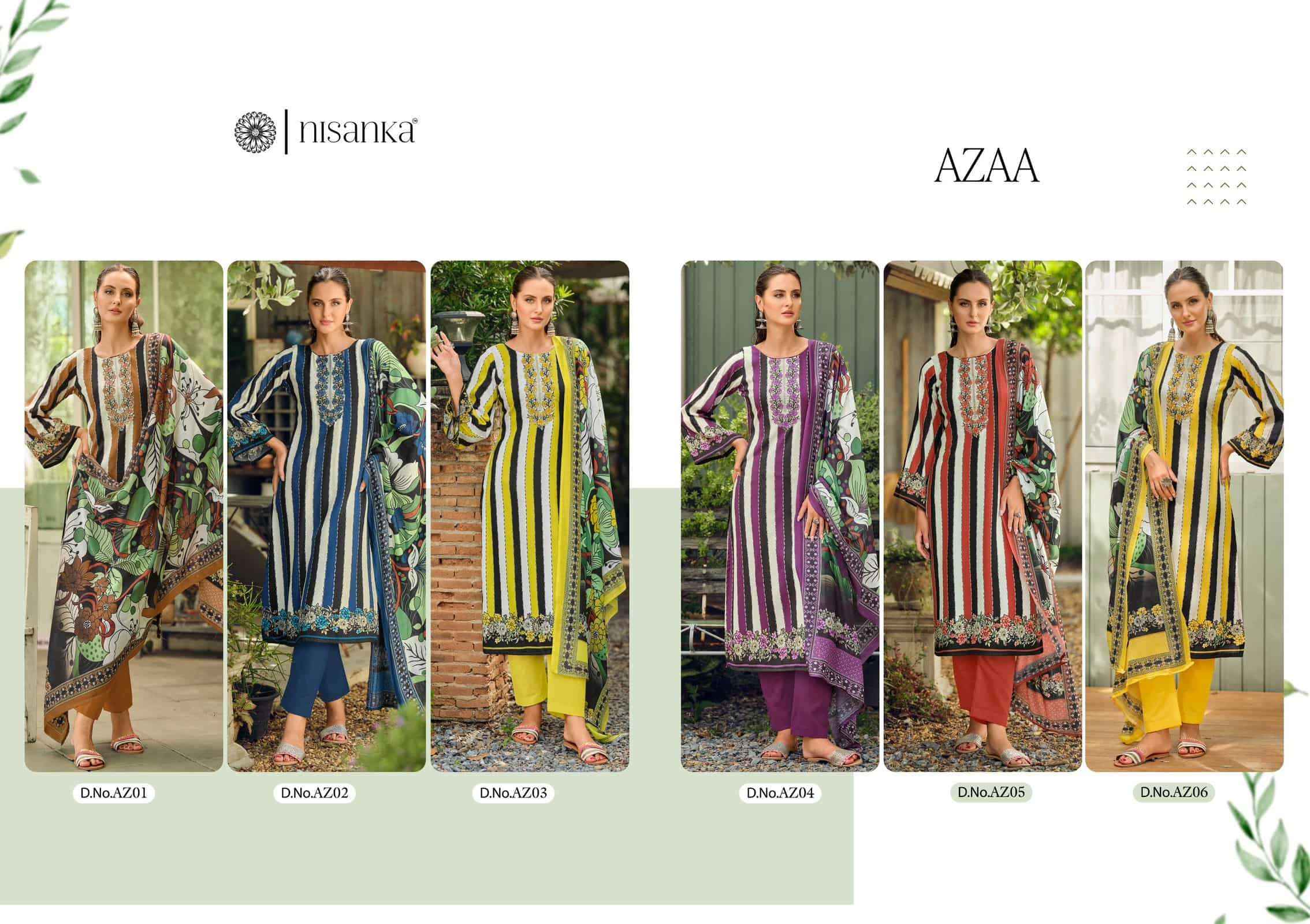 Nisanka Azaa Digital Printed Pure Jam Satin Dress Wholesale Price ( 6 Pcs Catalog )