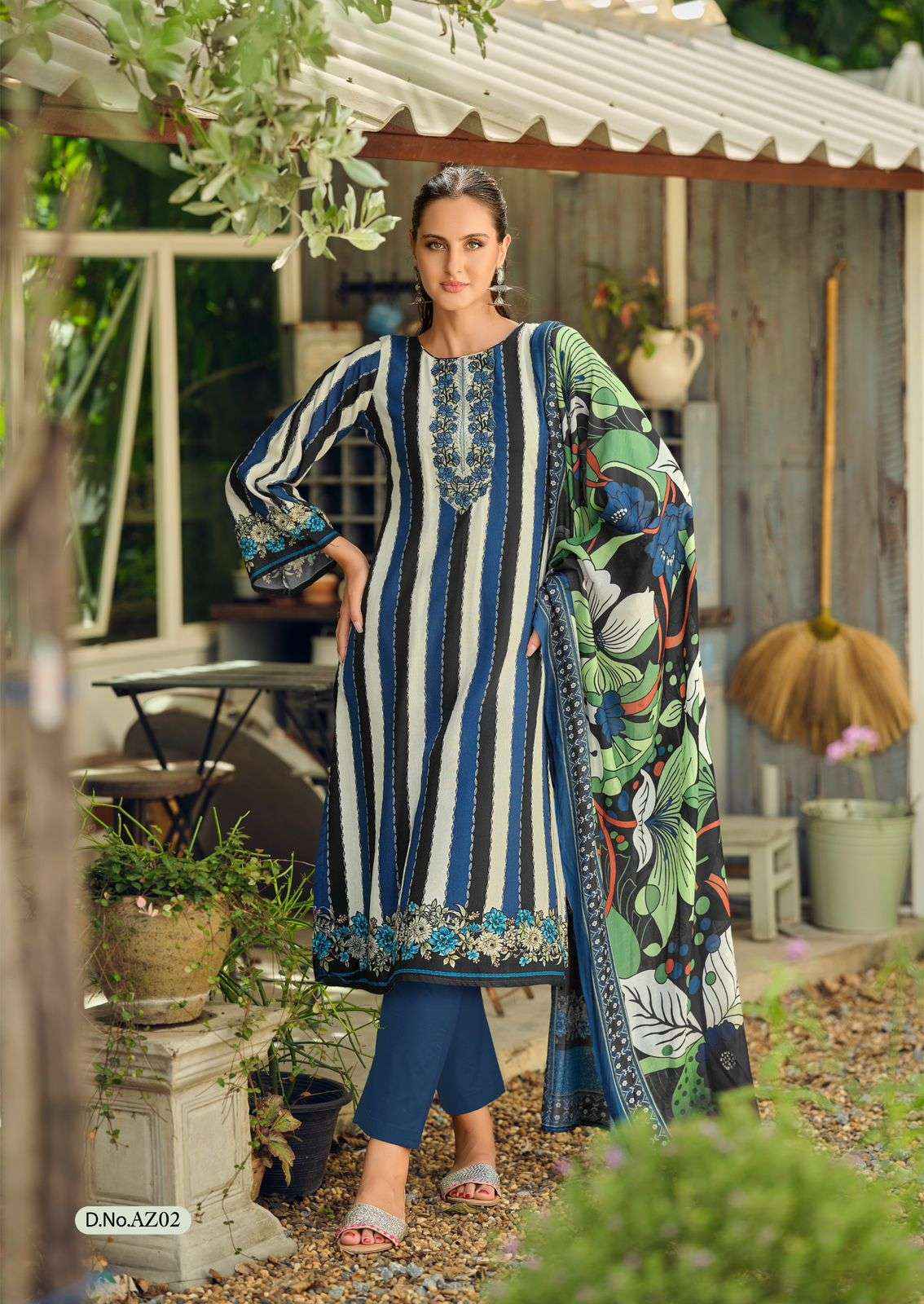 Nisanka Azaa Digital Printed Pure Jam Satin Dress Wholesale Price ( 6 Pcs Catalog )