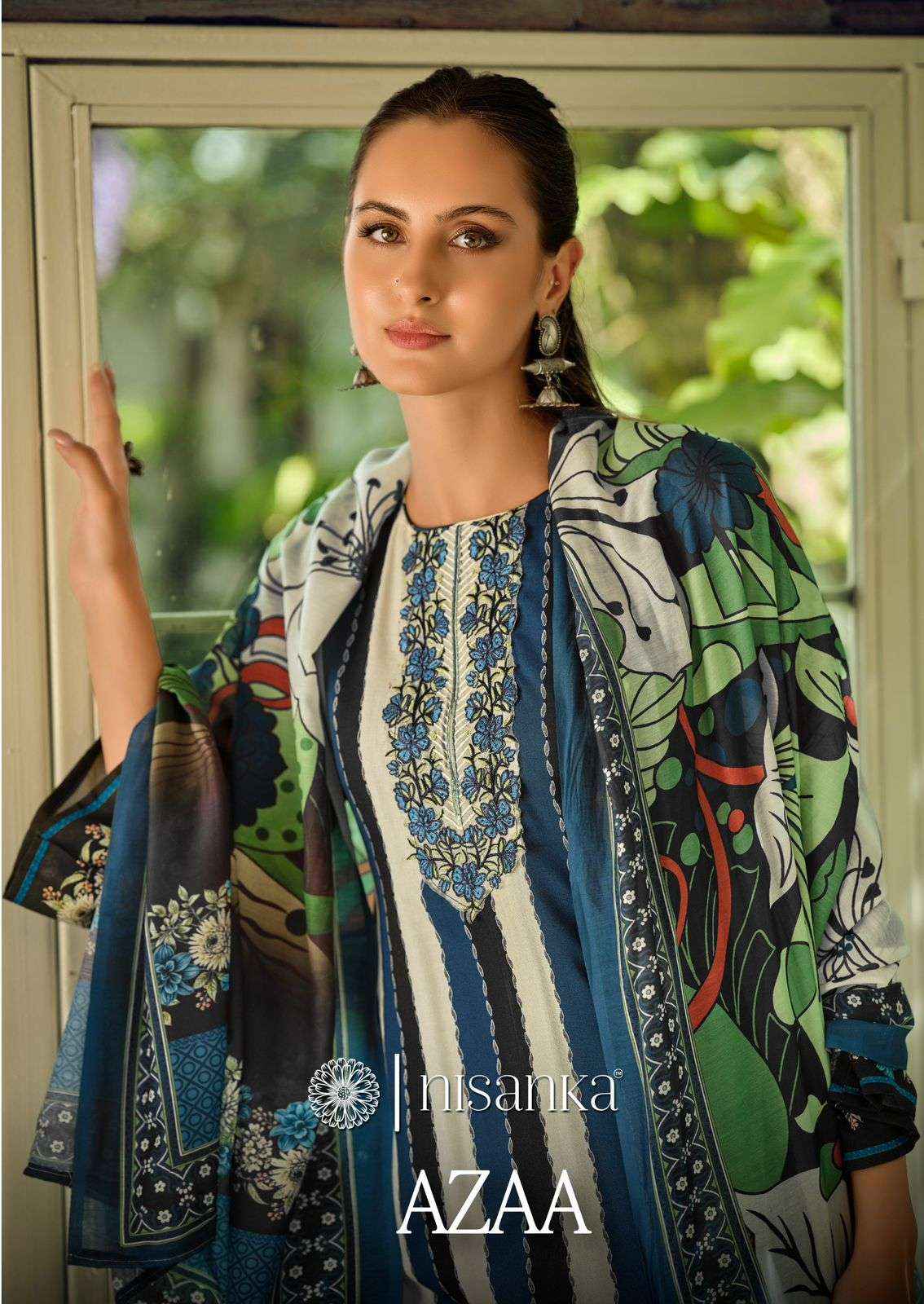 Nisanka Azaa Digital Printed Pure Jam Satin Dress Wholesale Price ( 6 Pcs Catalog )