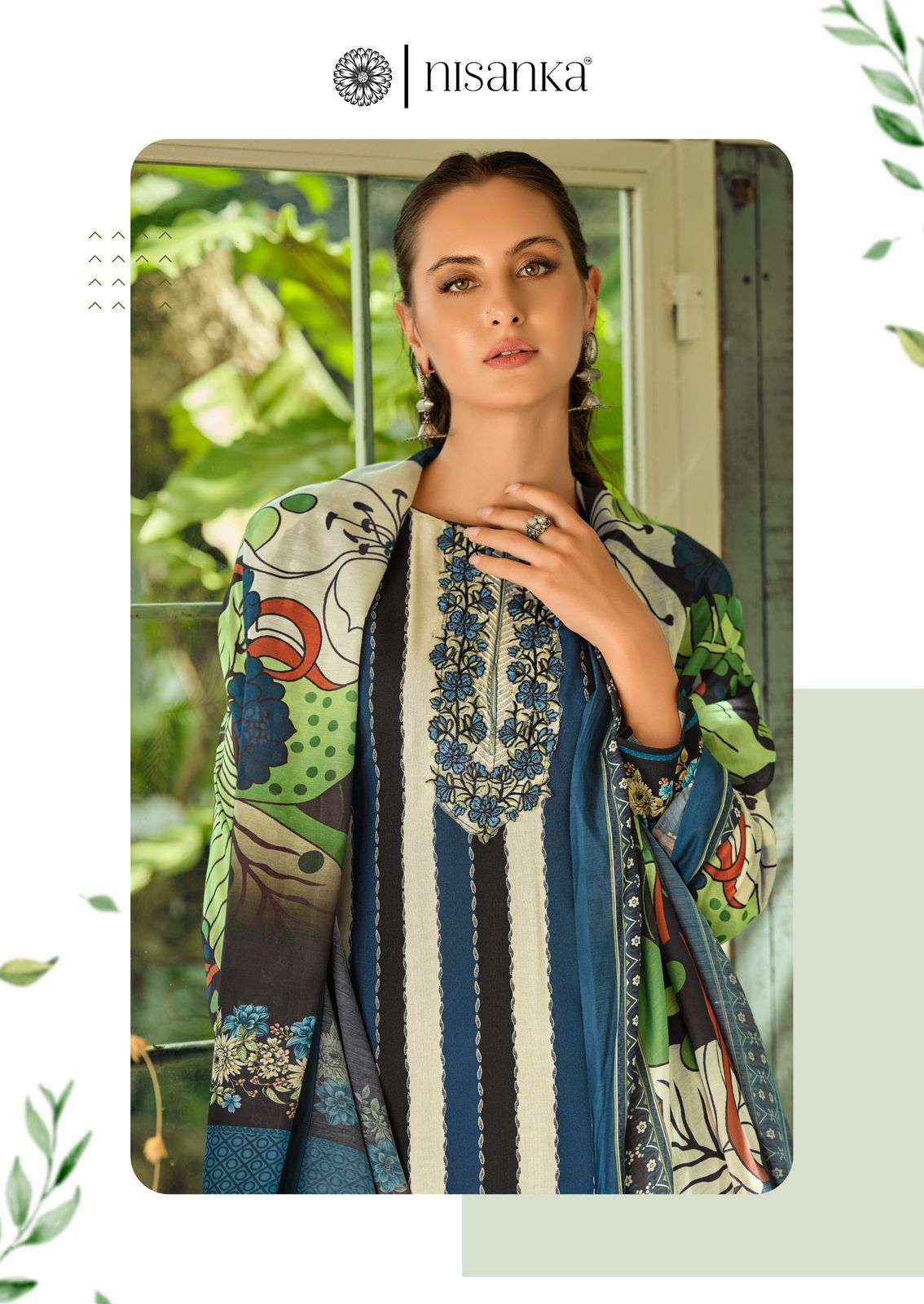 Nisanka Azaa Digital Printed Pure Jam Satin Dress Wholesale Price ( 6 Pcs Catalog )