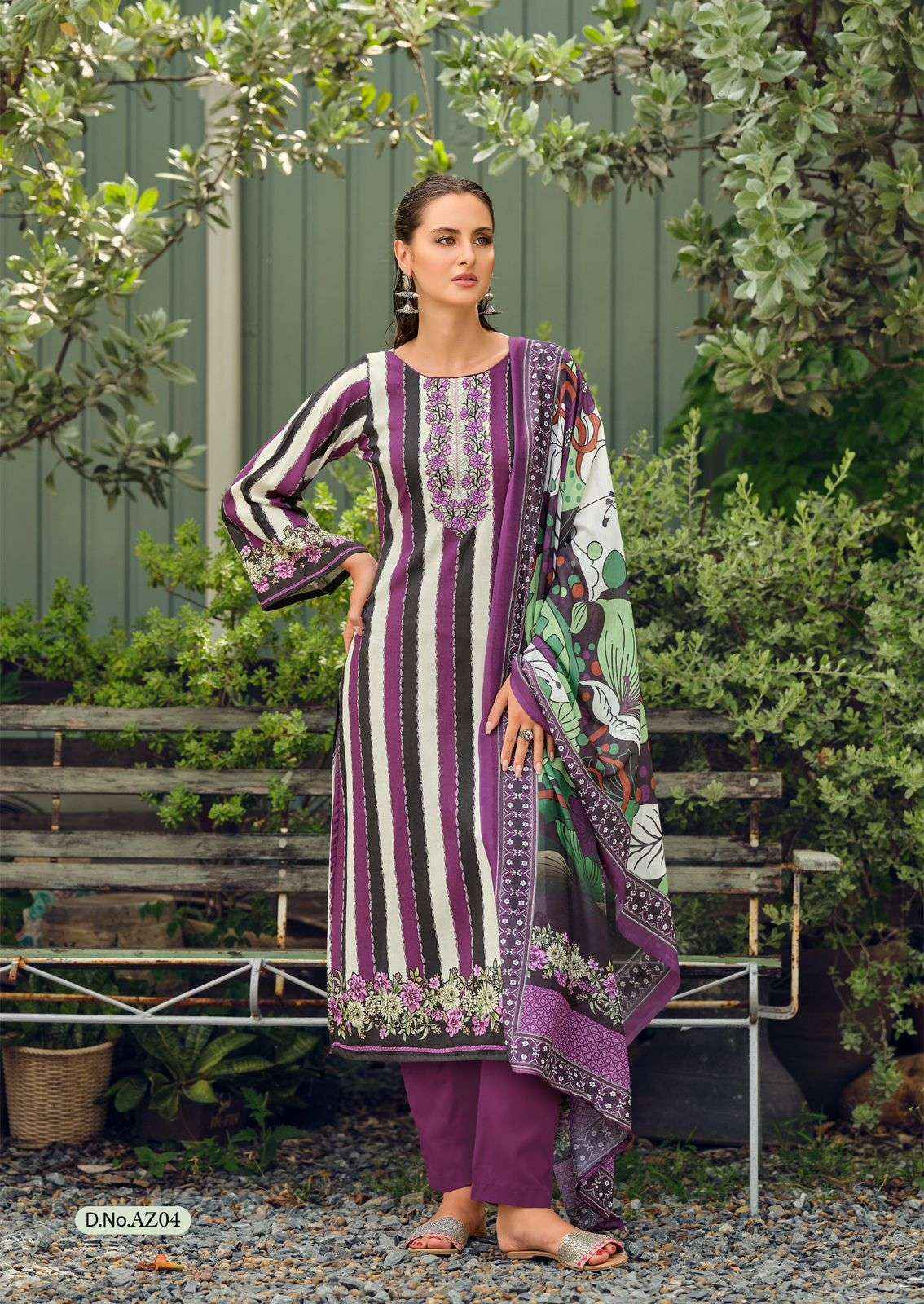 Nisanka Azaa Digital Printed Pure Jam Satin Dress Wholesale Price ( 6 Pcs Catalog )