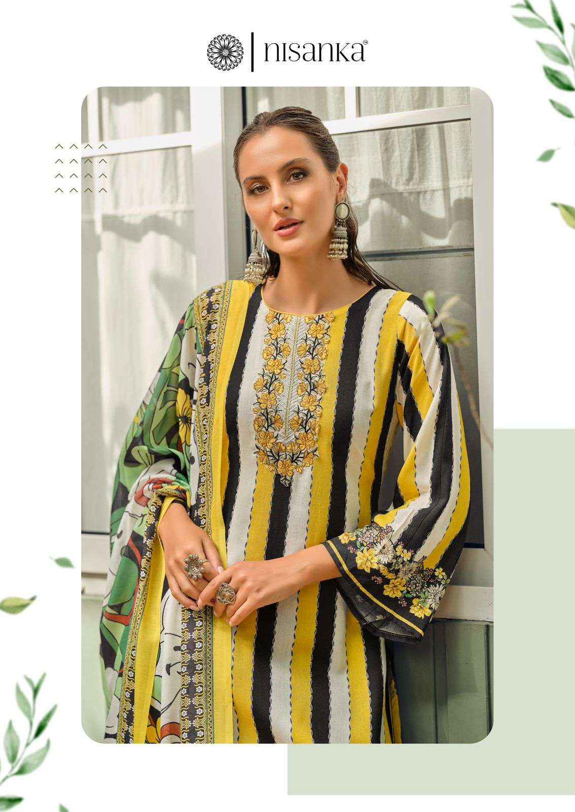Nisanka Azaa Digital Printed Pure Jam Satin Dress Wholesale Price ( 6 Pcs Catalog )