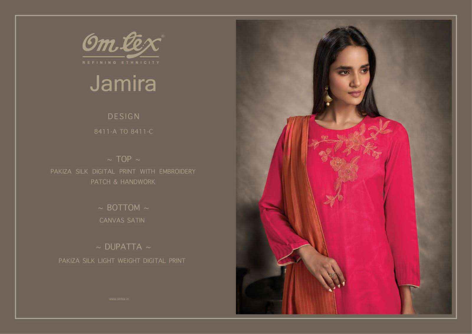 Omtex Jamira Exclusive Fancy Salwar Kameez Wholesale Price ( 3 Pcs Catalog )